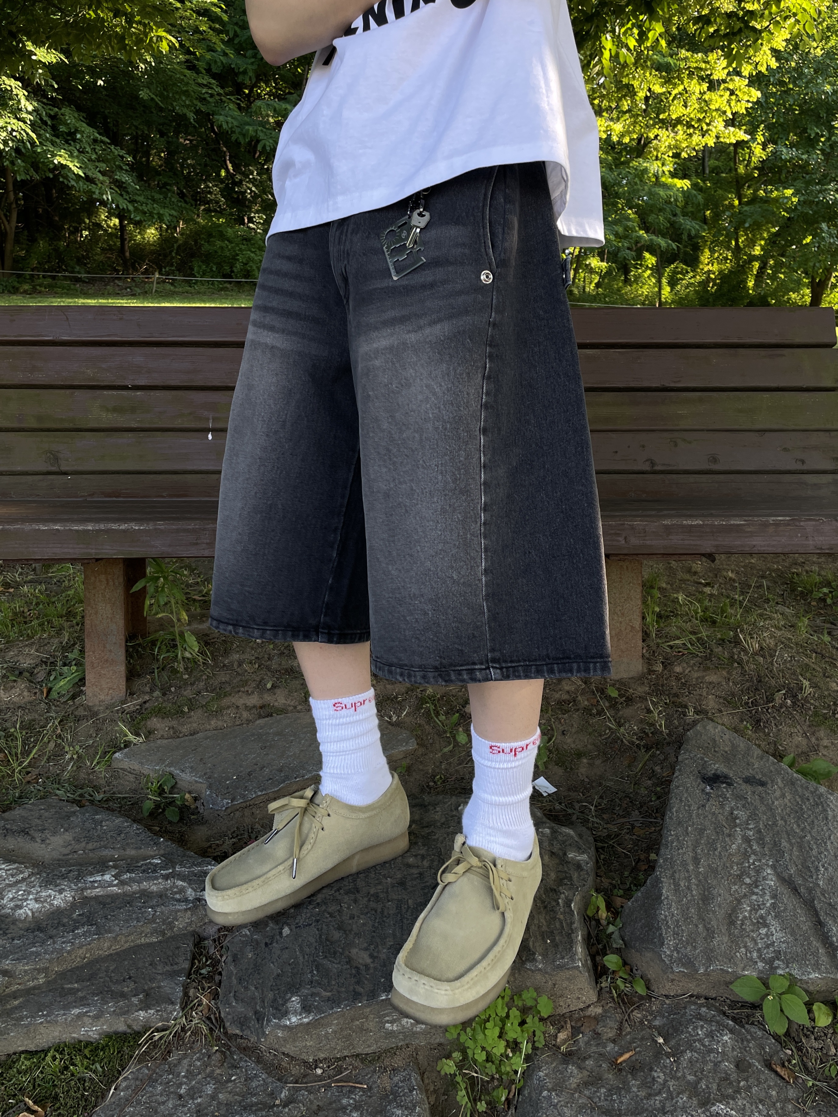 Clarks Wallabee Maple Suede, (W) Clarks Wallabee Maple Suede 착용 스타일 - 9
