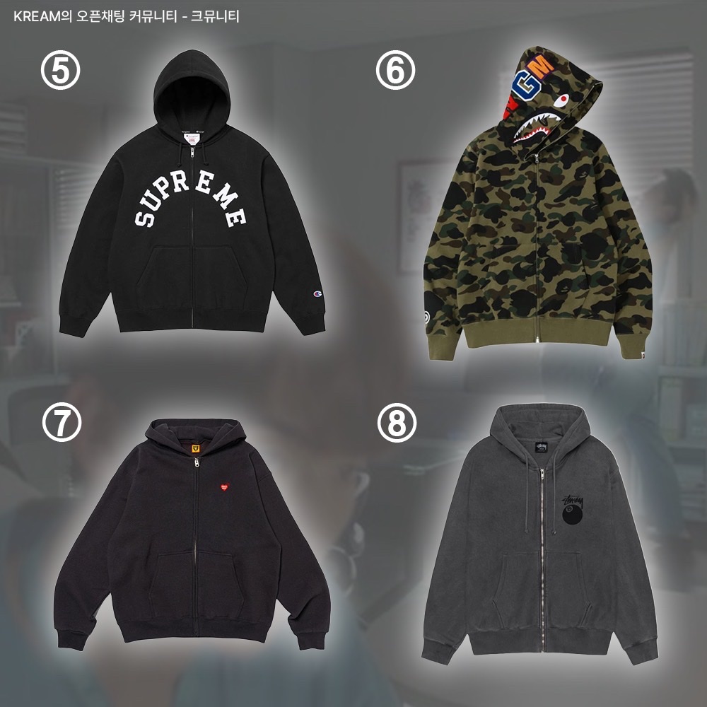 Yeezy Gap Engineered By Balenciaga Dove Hoodie Washed Black, Supreme Box Logo Hooded Sweatshirt Black - 23FW 착용 스타일 - 3