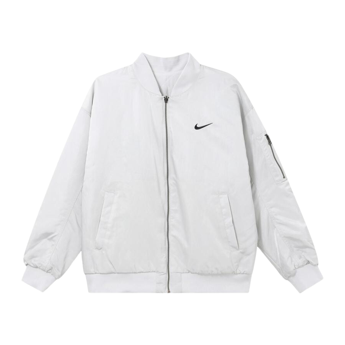 ジャケット (W) Nike NSW Reversible Varsity Bomber Jacket Olive - Asia Nike Women's Sportswear Reversible Varsity Bomber Jacket