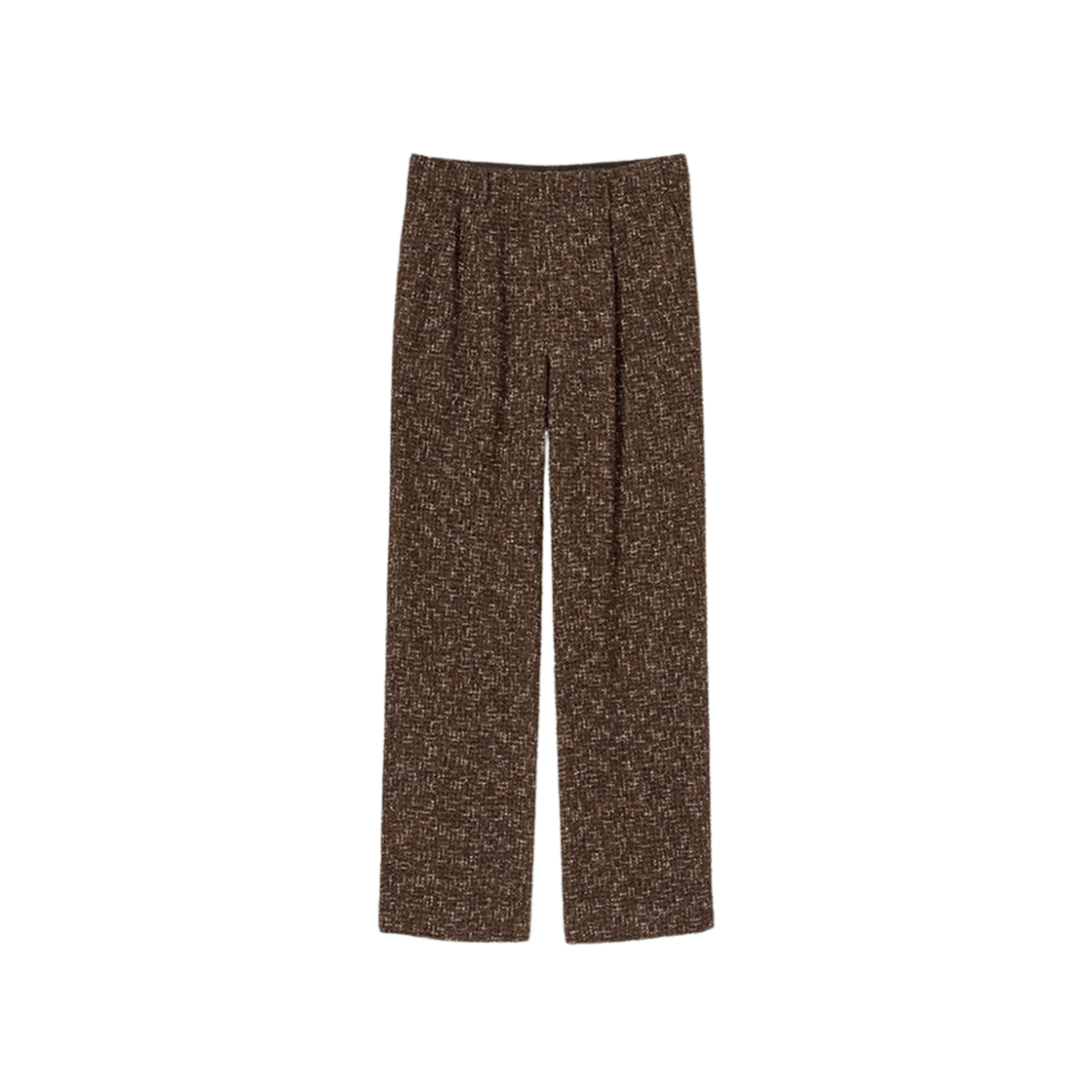 Auralee Homespun Tweed Slacks Dark Brown Tweed 상세 이미지 1