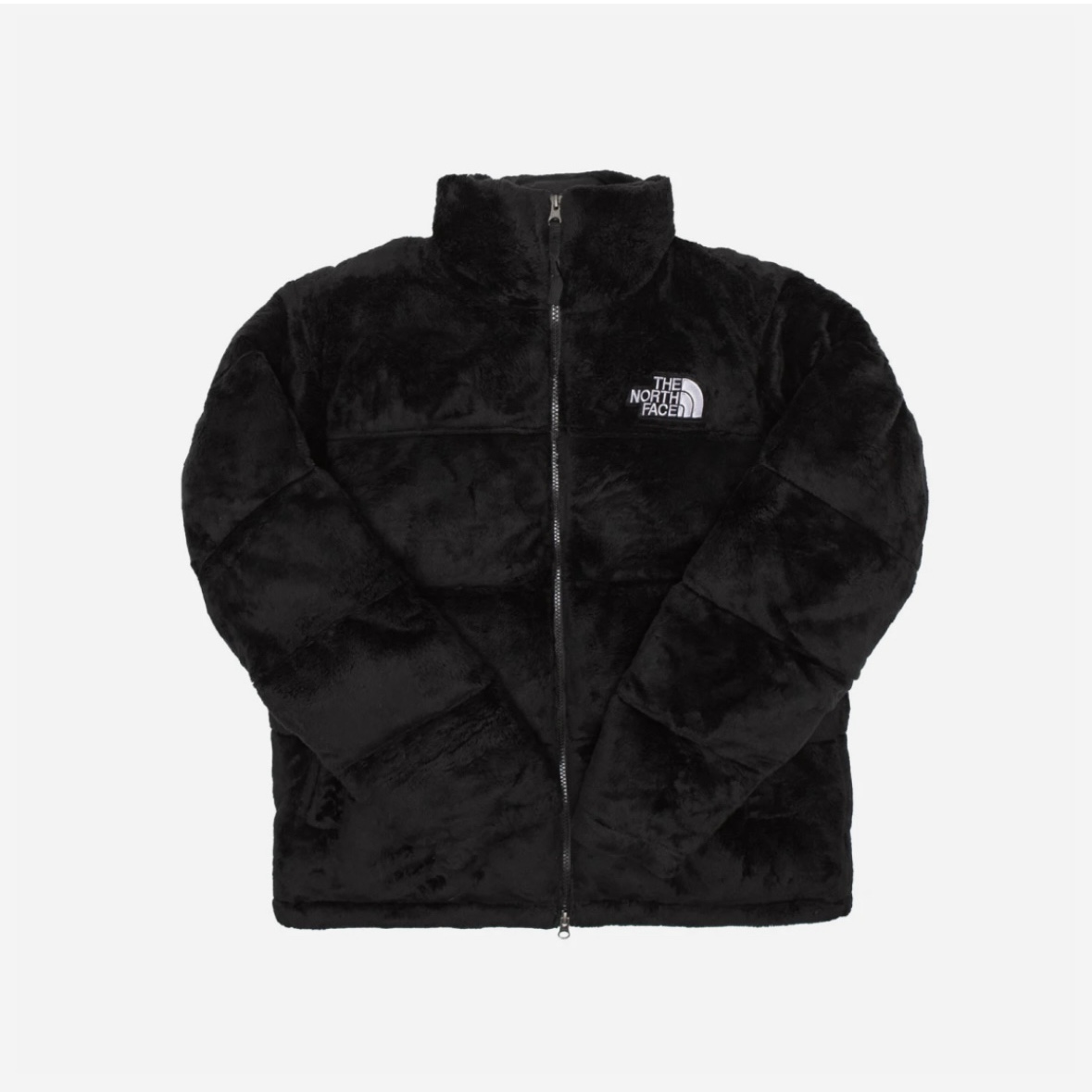 The North Face Versa Velour Nuptse Jacket Black 착용 스타일