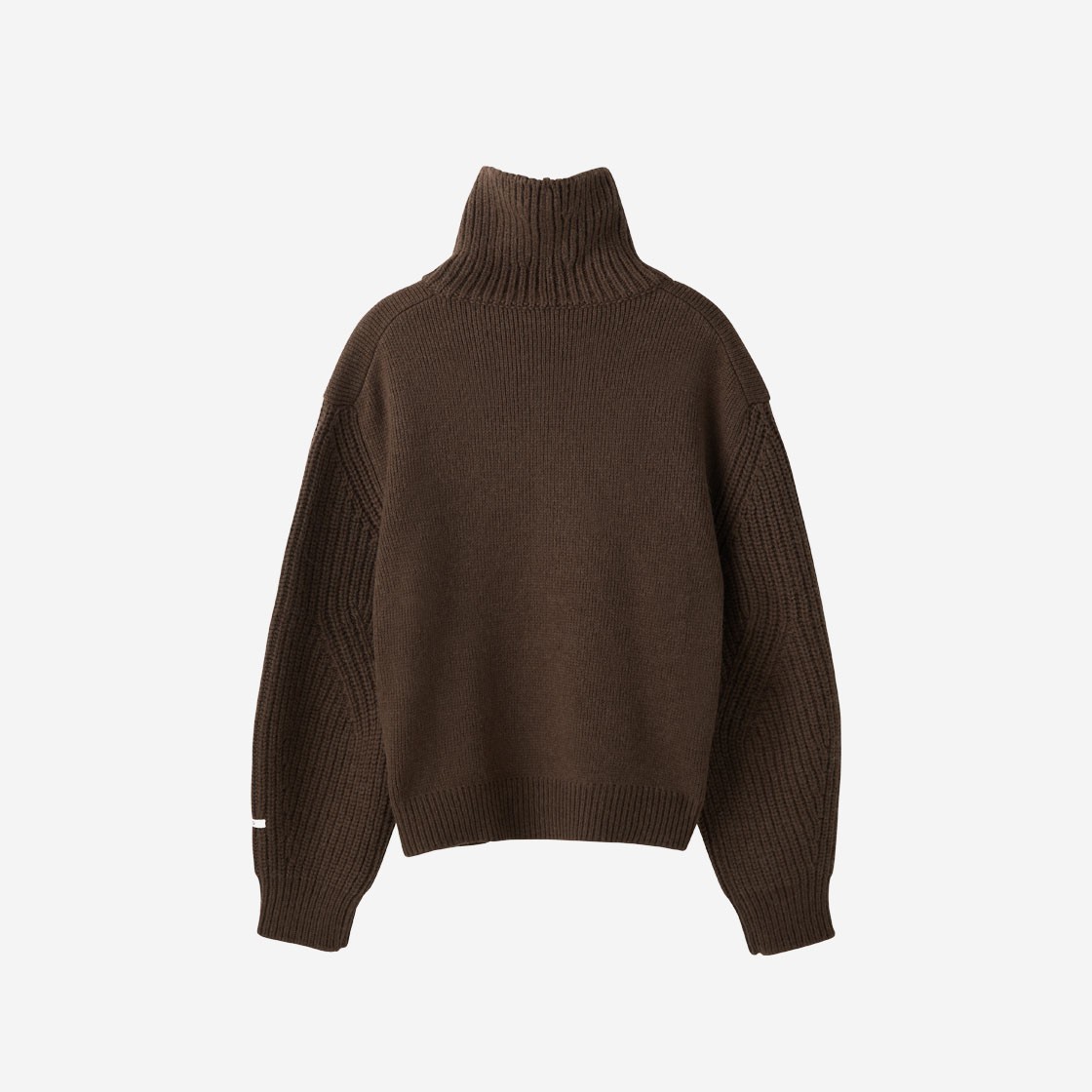 Recto Mens Over Turtle Neck Sweater Khaki Brown 상세 이미지 2