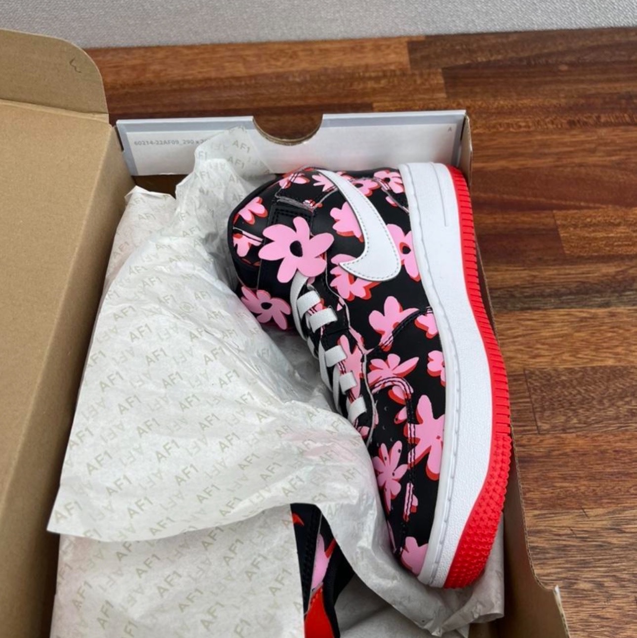 (GS) Nike Air Force 1 Mid EasyOn SE Black Pink Rise 착용 스타일 - 3
