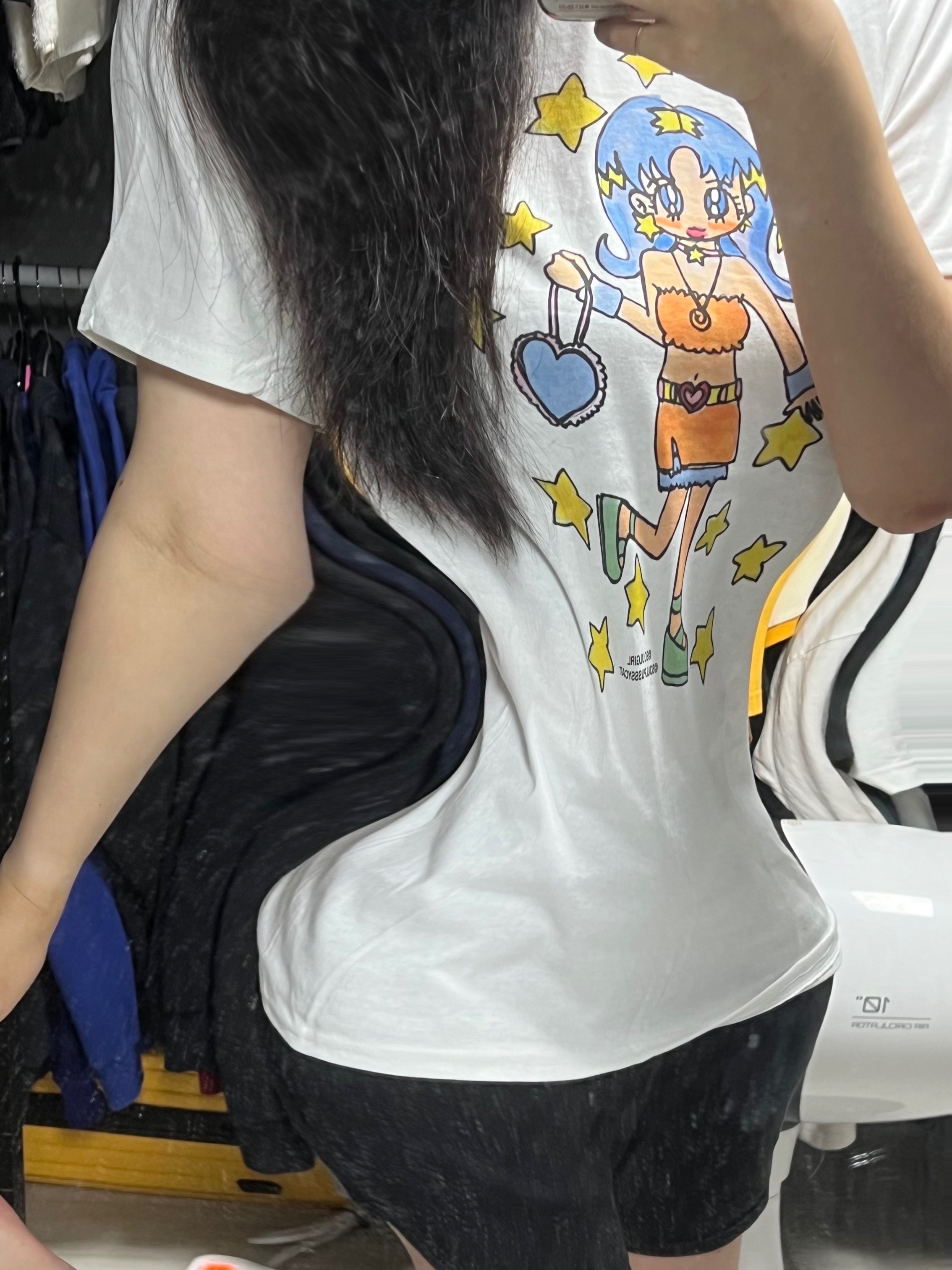 Soulpussycat Soulgirl T-Shirt No. 2 White 착용 스타일 - 2