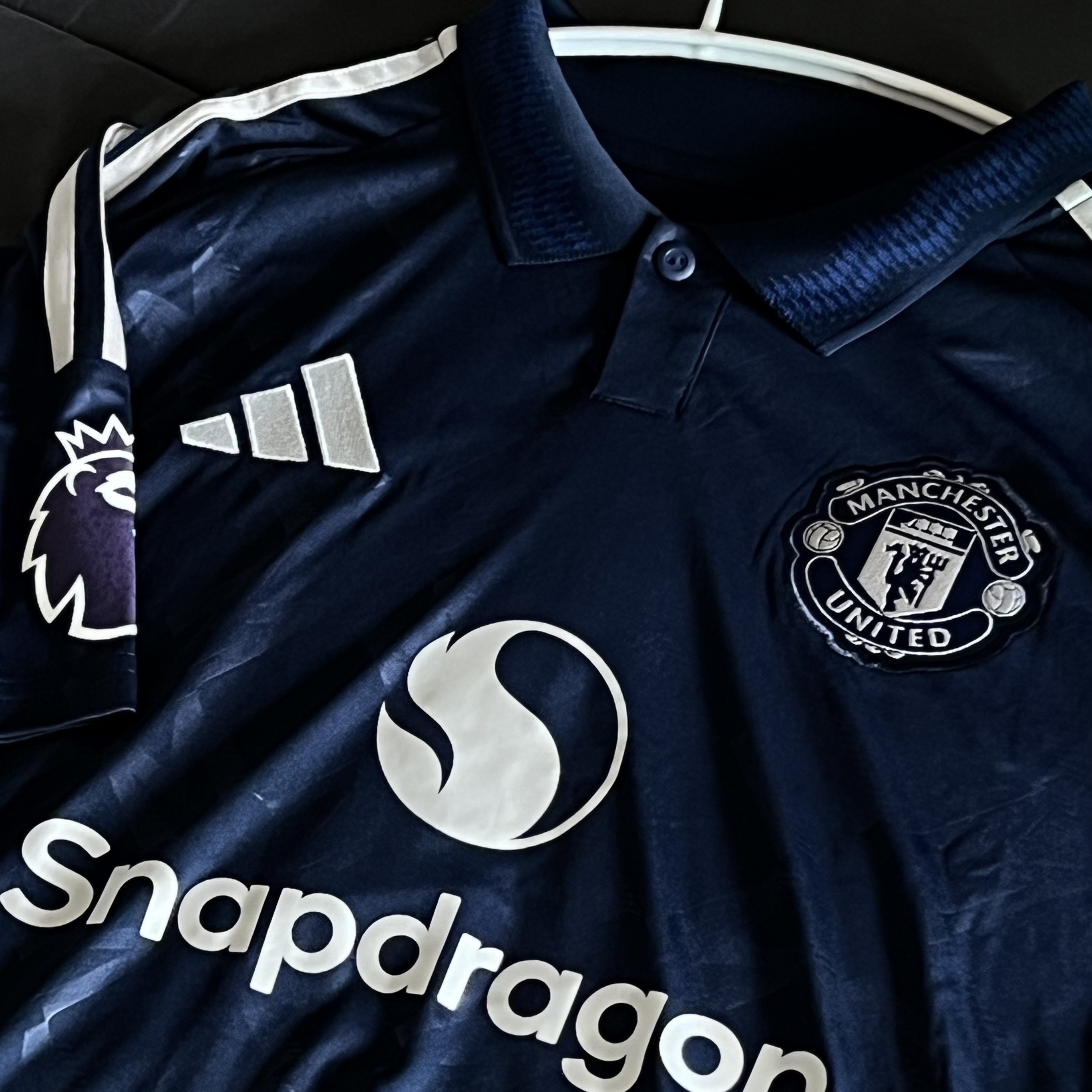 Adidas Manchester United 2024/25 Away Jersey Night Indigo - KR Sizing (Non Marking Ver.) 착용 스타일 - 2