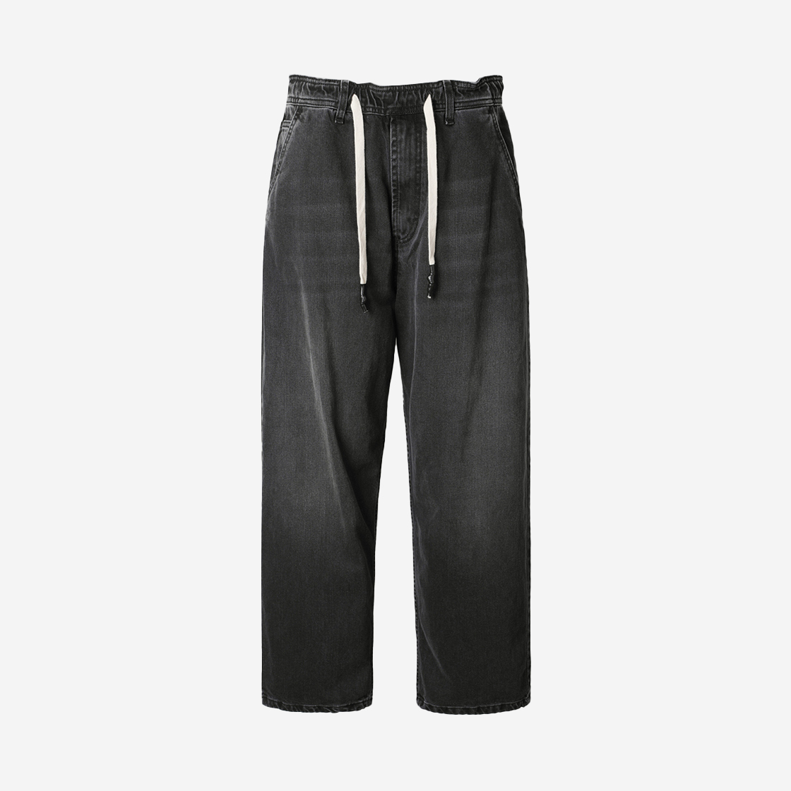 시리즈 파이버 워싱 루즈핏 데님 팬츠 블랙