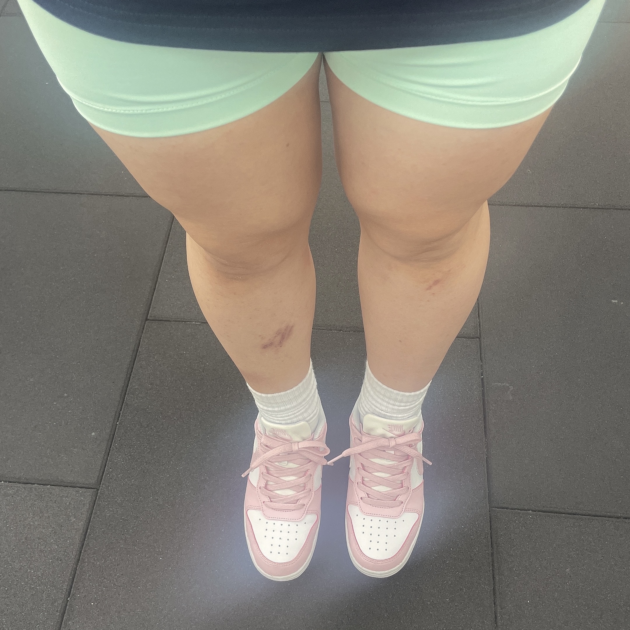 (GS) Nike Court Borough Low Recraft White Pink Foam 착용 스타일 - 2
