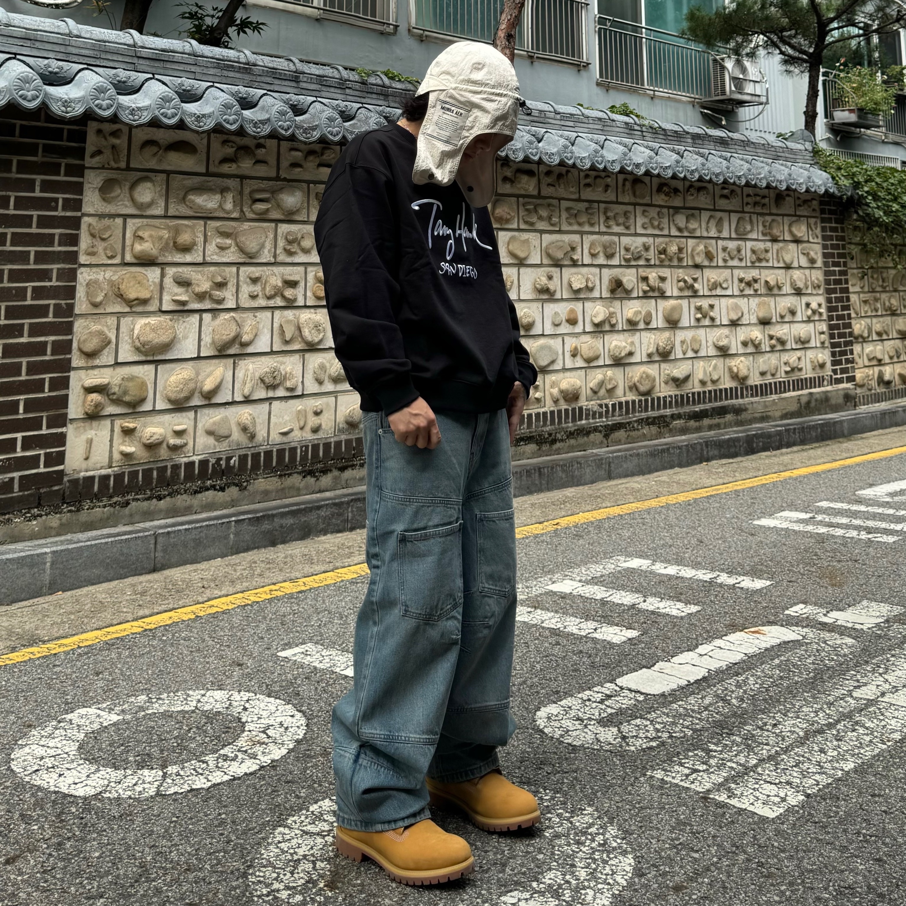 Timberland Premium 6 inch Waterproof Boot Wheat Nubuck - Wide 착용 스타일 - 3