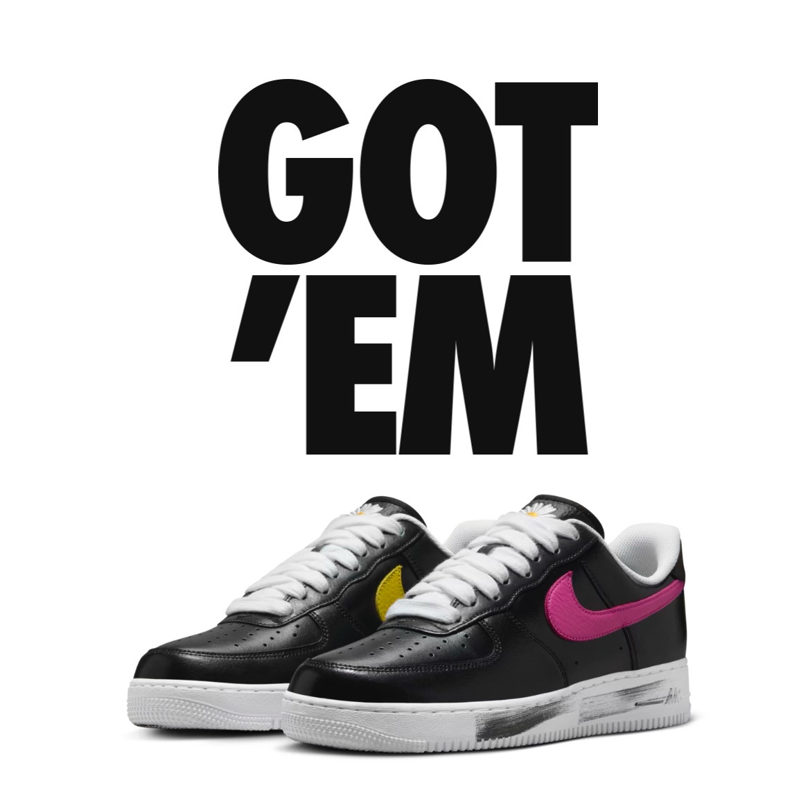 Nike x Peaceminusone Air Force 1 Low Para-Noise 3.0 Black and Multicolor 착용 스타일