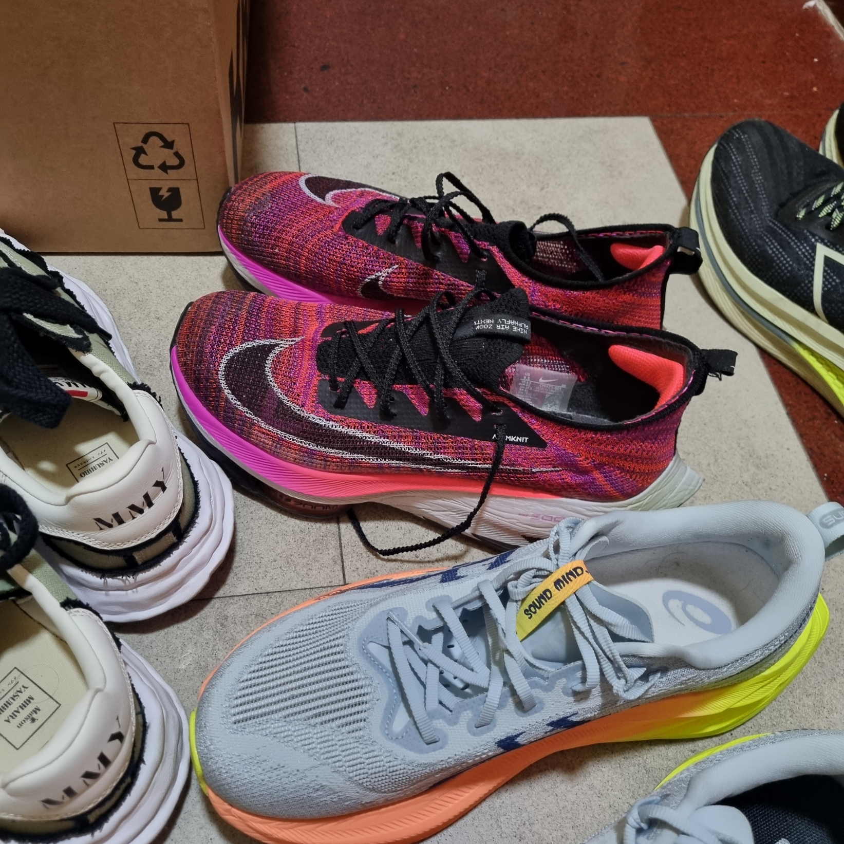 Nike Air Zoom Alphafly Next% Hyper Violet 착용 스타일