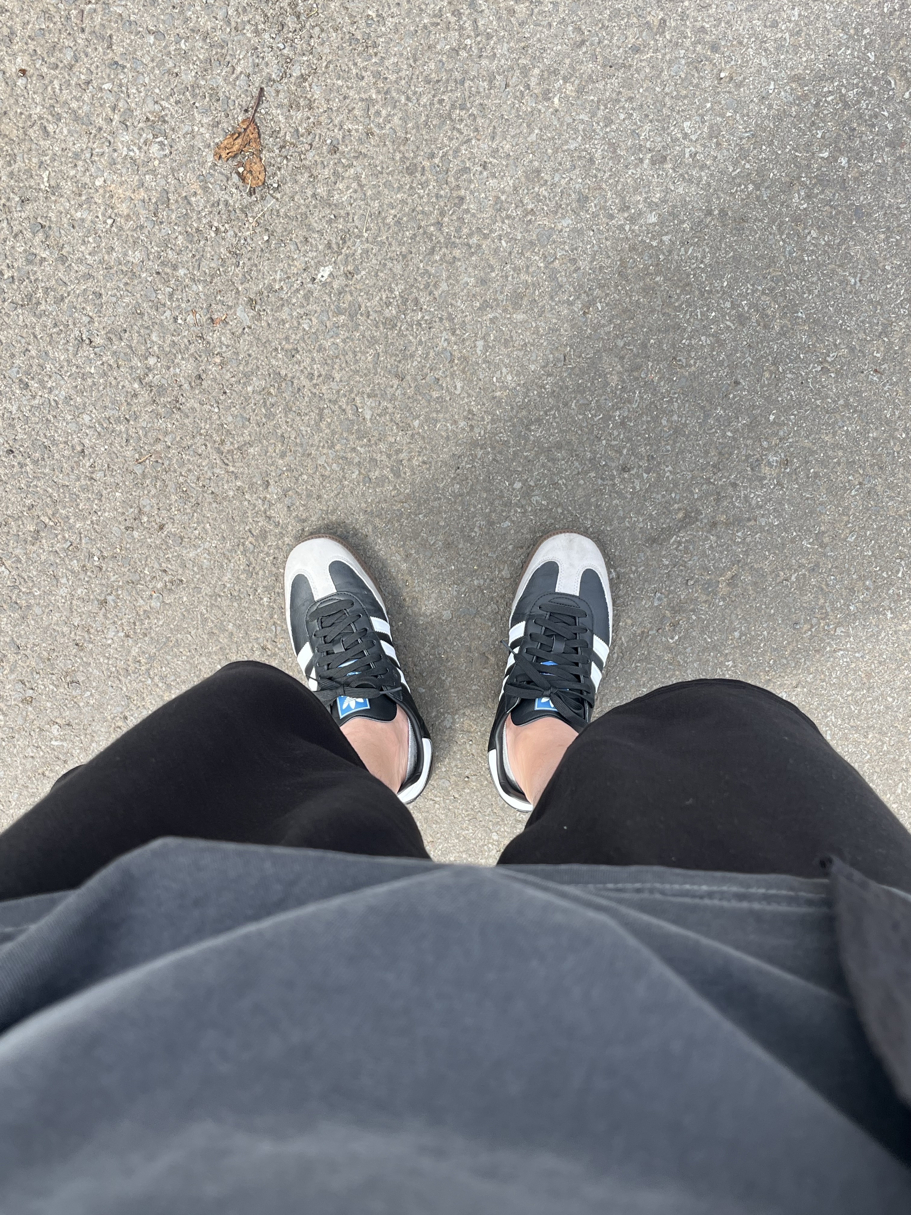 Jansport Draw Sack Black, Adidas Samba Vegan Black White 착용 스타일 - 3