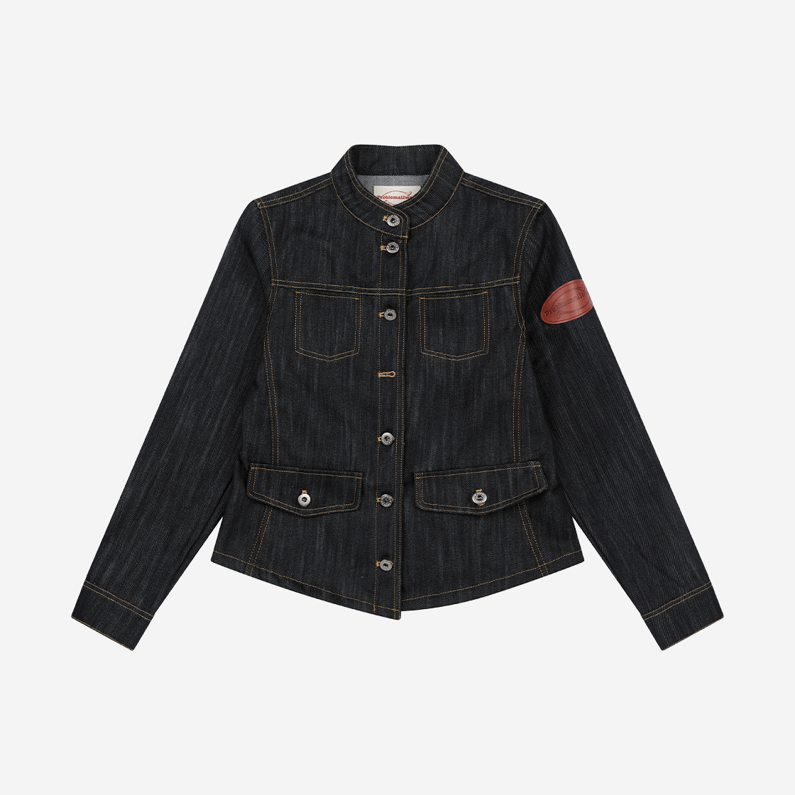 프라블럼올웨이즈 폴디드 데님 트러커 자켓 인디고(Problemallways Folded Denim Trucker Jacket Indigo) - 2