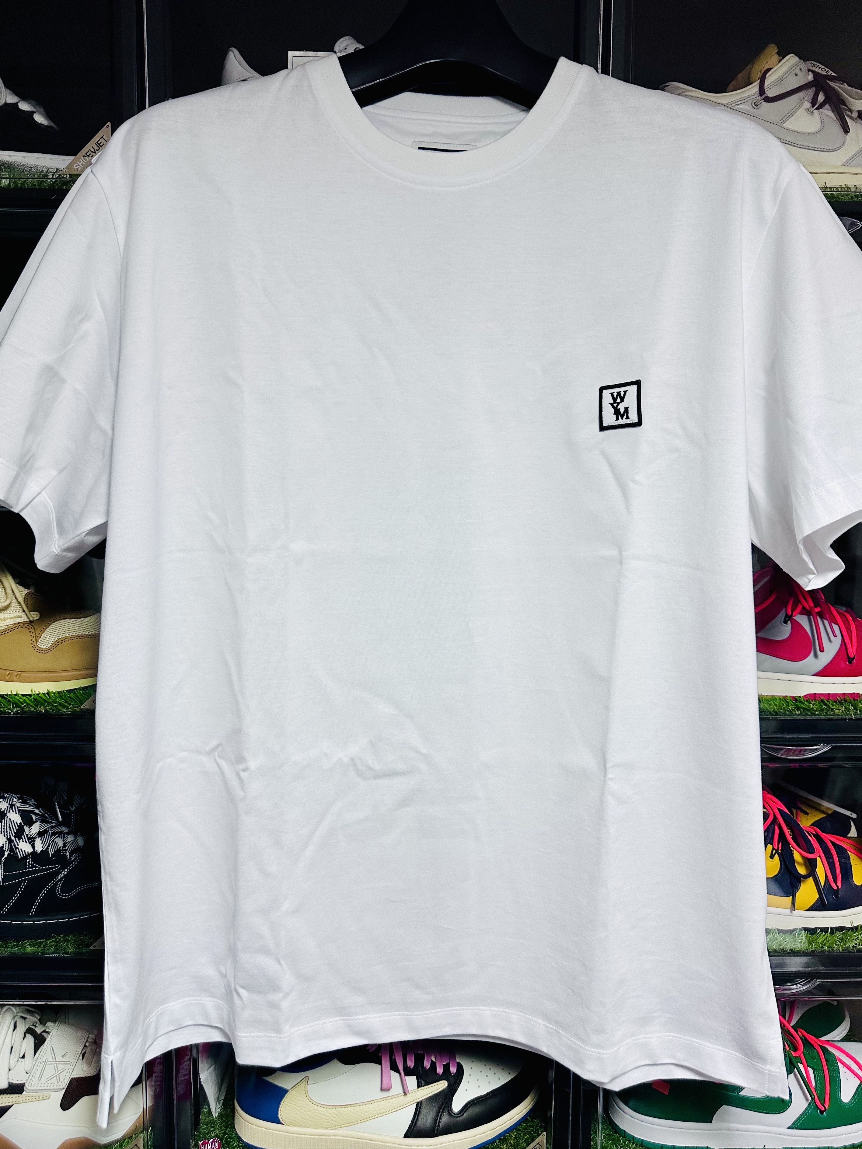 Wooyoungmi Cotton Back Logo T-Shirt White - 24SS 착용 스타일 - 2