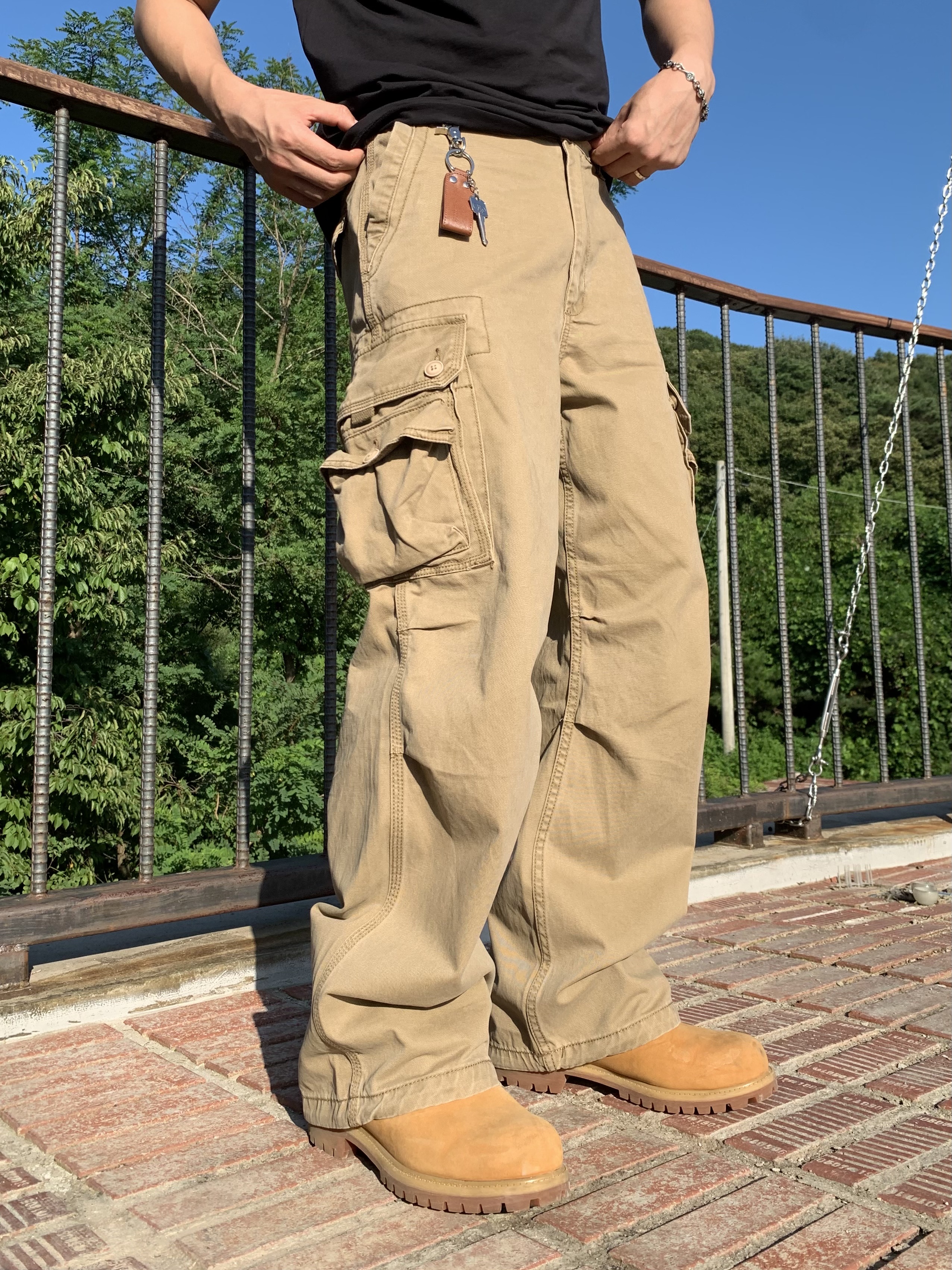 Timberland Premium 6 inch Waterproof Boot Wheat Nubuck - Wide 착용 스타일 - 3
