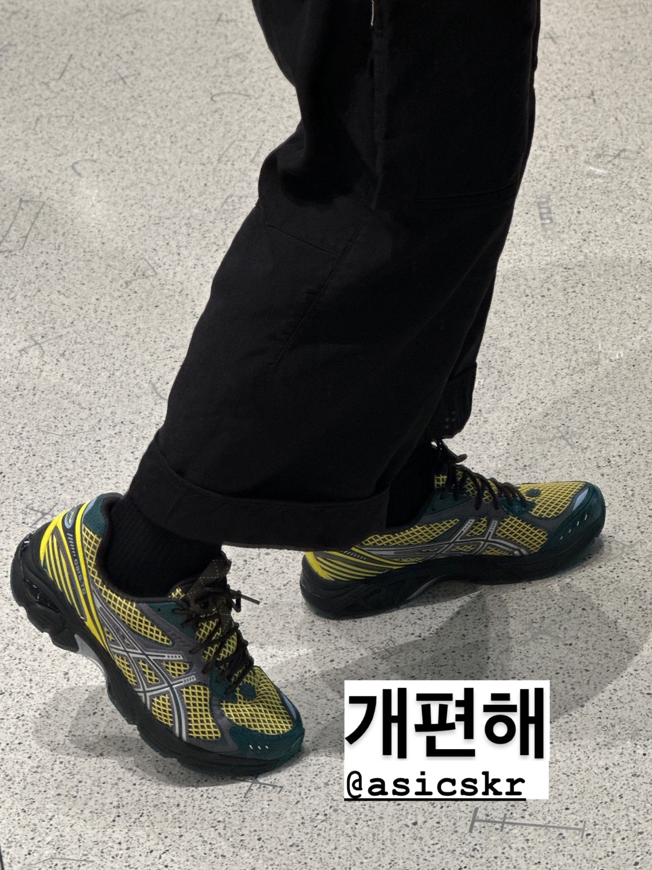 Asics GT-2160 Dark Neptune Pure Silver 착용 스타일