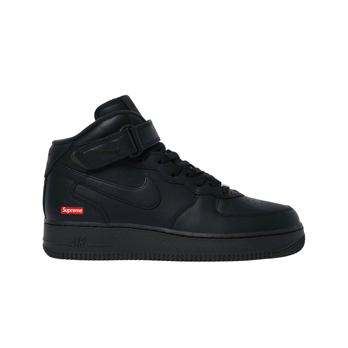 나이키 x 슈프림 에어포스 1 미드 블랙(Nike x Supreme Air Force 1 Mid Black)