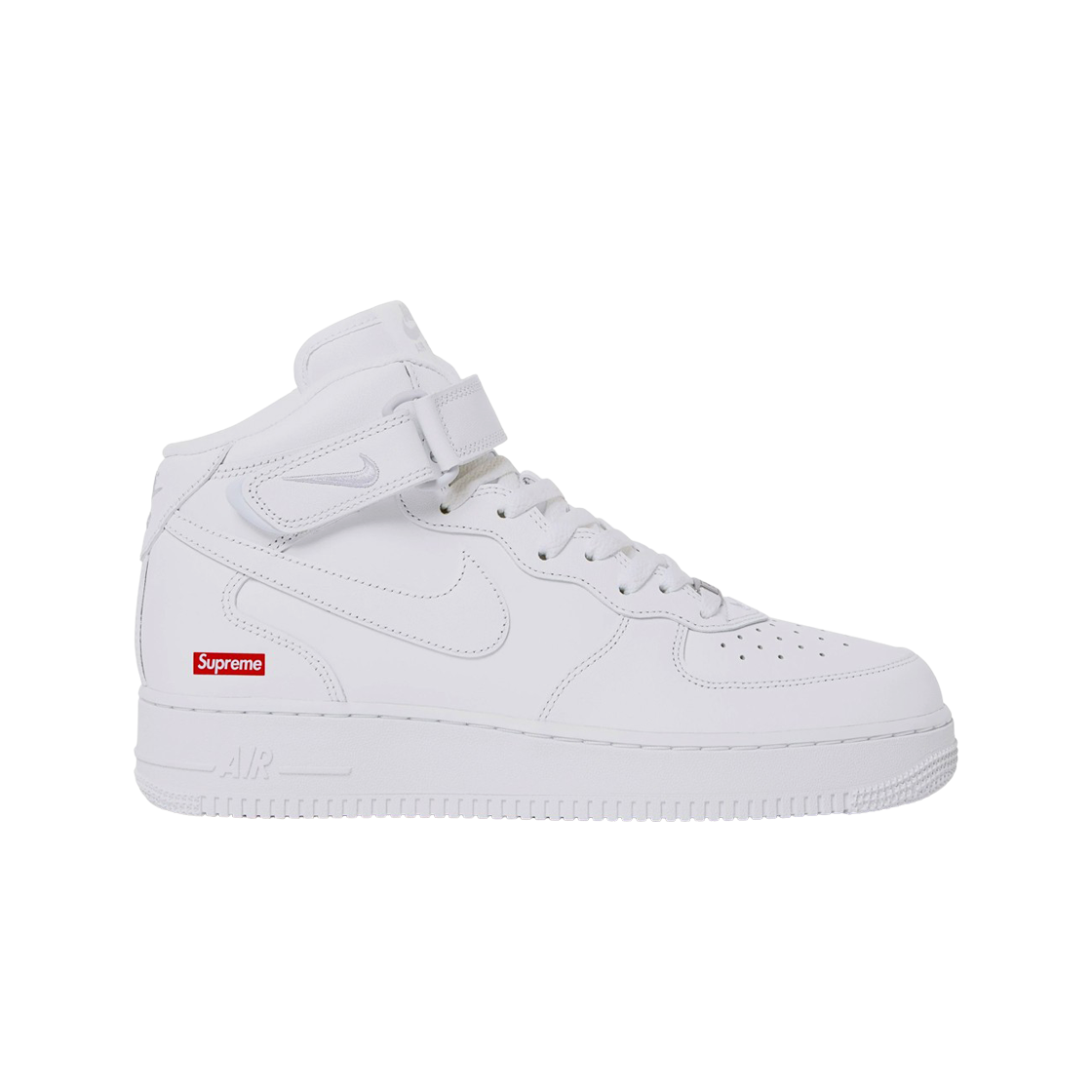 나이키 x 슈프림 에어포스 1 미드 화이트(Nike x Supreme Air Force 1 Mid White)