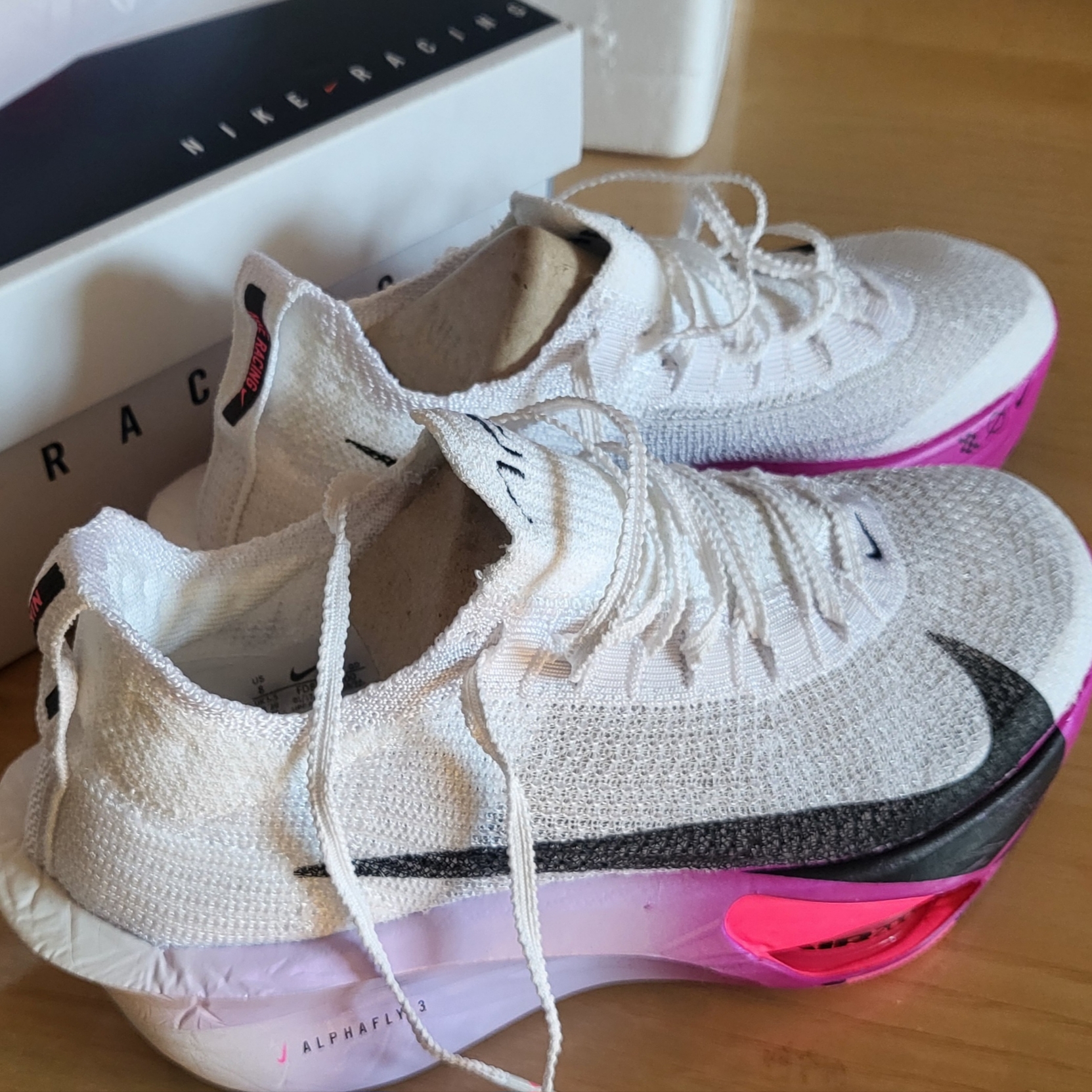 (W) Nike Air Zoom Alphafly Next% 3 Hyper Pink 착용 스타일