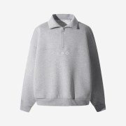 Iro Honore Half Zip-Up Sweatshirt Grey