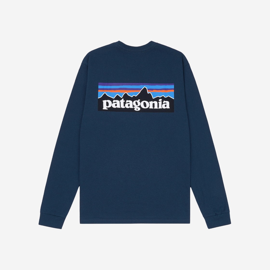 Patagonia P-6 Logo Responsibili-Tee L/S Crater Blue 상세 이미지 1