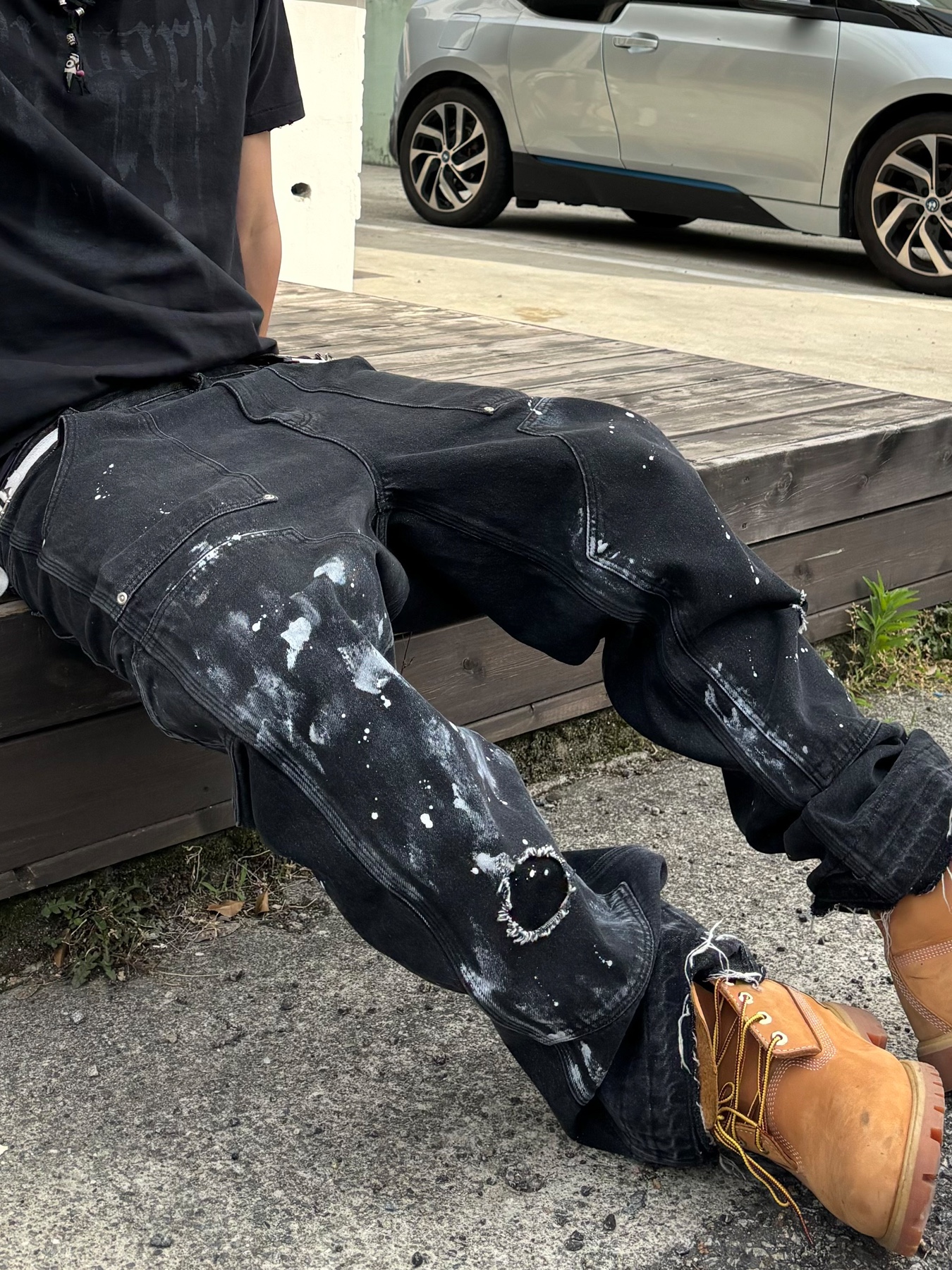 Timberland Premium 6 inch Waterproof Boot Wheat Nubuck - Wide, Wapworks Work Double Knee Carpenter Pants 착용 스타일 - 5