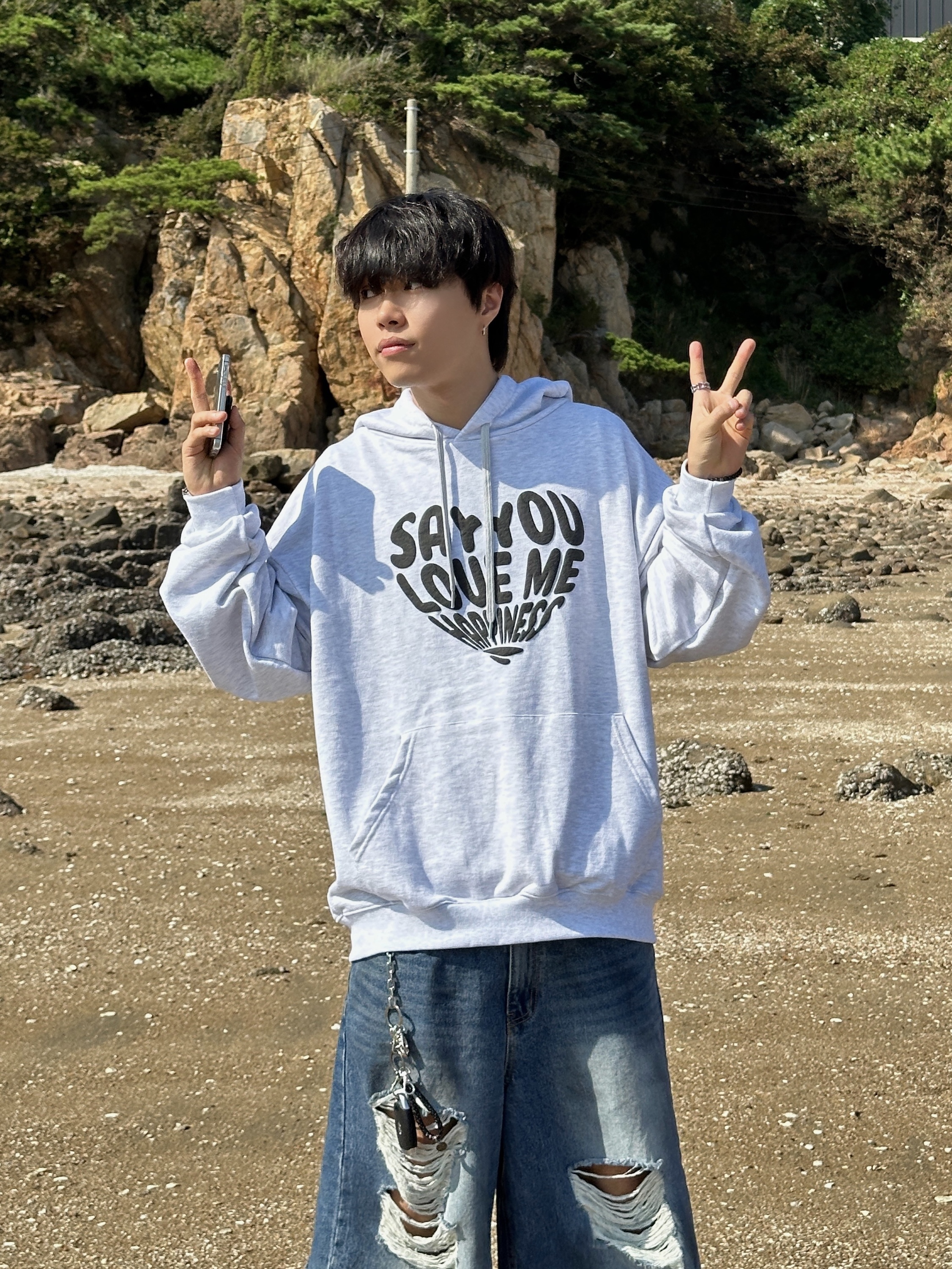 Maison Mihara Yasuhiro Blakey OG Sole Leather Low-top Sneakers White 착용 스타일 - 1