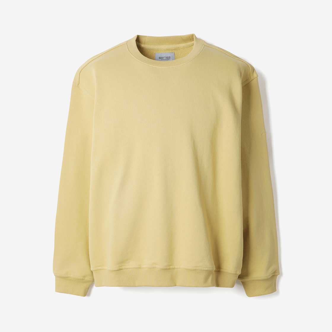 시리즈 솔리드 스웻셔츠 머스타드(SERIES Solid Sweatshirt Mustard) - 1
