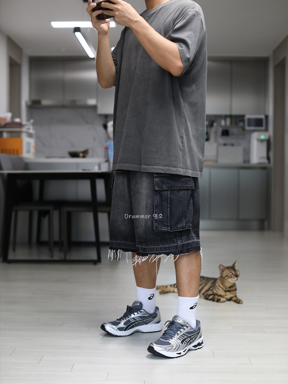 Asics Gel-Kayano 14 Metropolis Jasper Green 착용 스타일 - 1