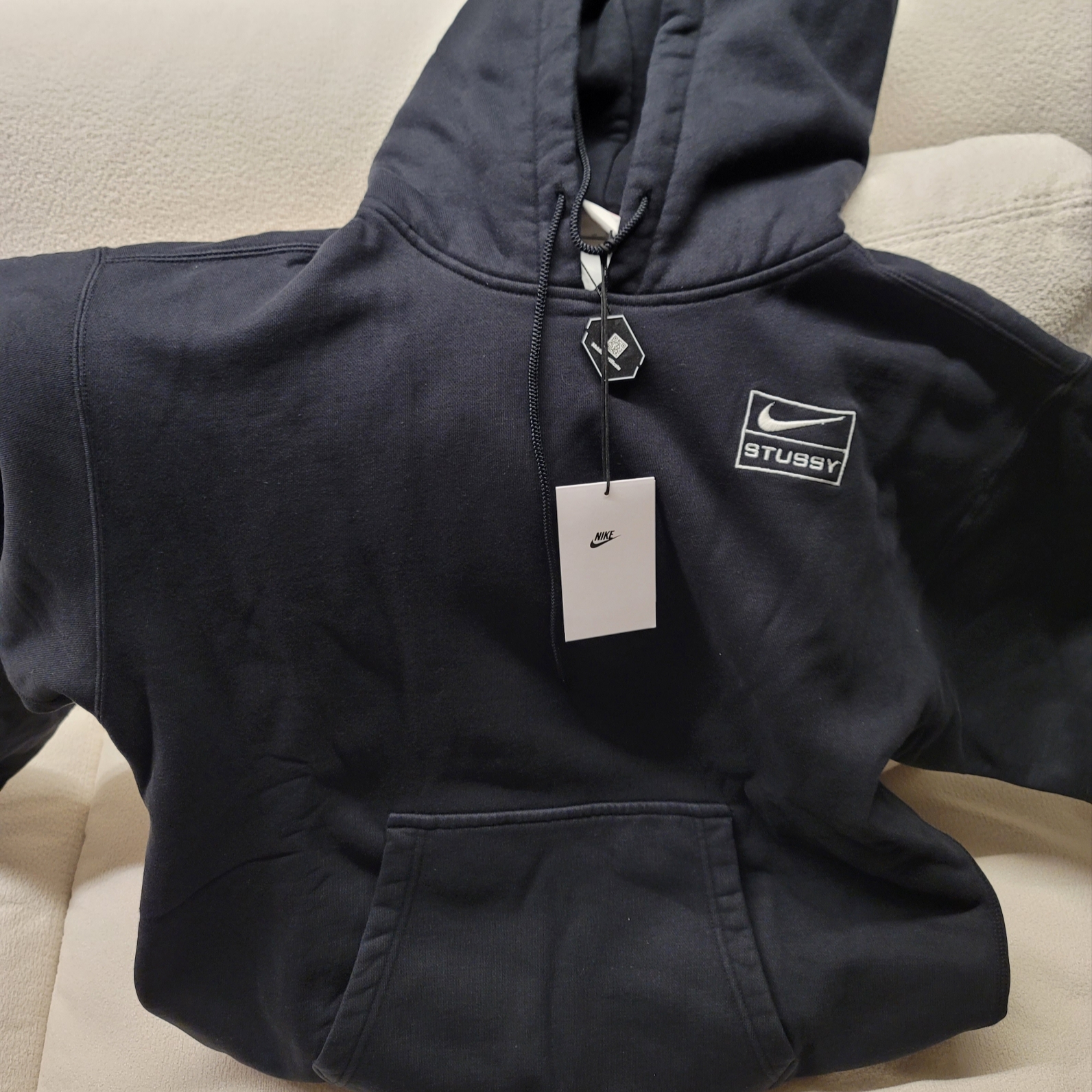 Nike x Stussy NRG RA Washed Pullover Hoodie Black (DN4028-010) 착용 스타일