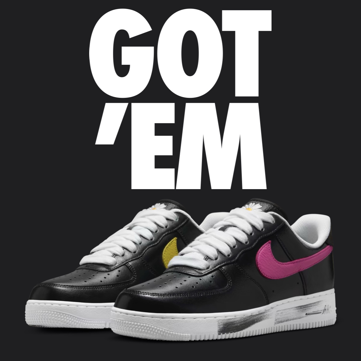 Nike x Peaceminusone Air Force 1 Low Para-Noise 3.0 Black and Multicolor 착용 스타일