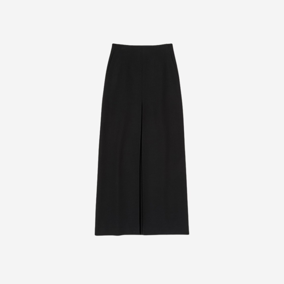 (W) Auralee Tense Wool Double Cloth Skirt Black 상세 이미지 1