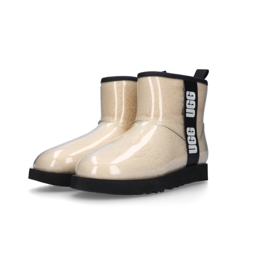 (W) UGG Classic Clear Mini Boots Natural Black