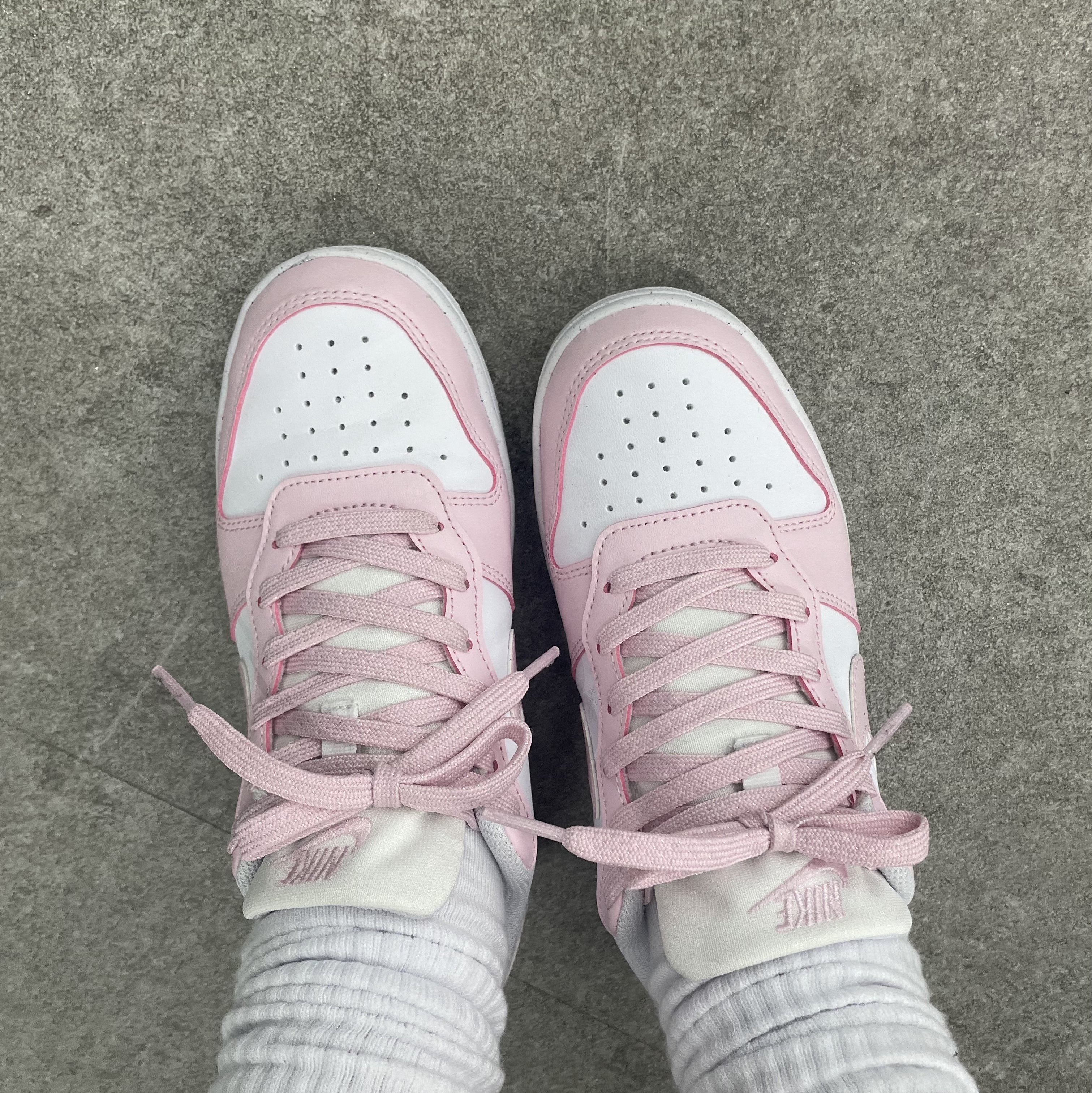 (GS) Nike Court Borough Low Recraft White Pink Foam 착용 스타일 - 1