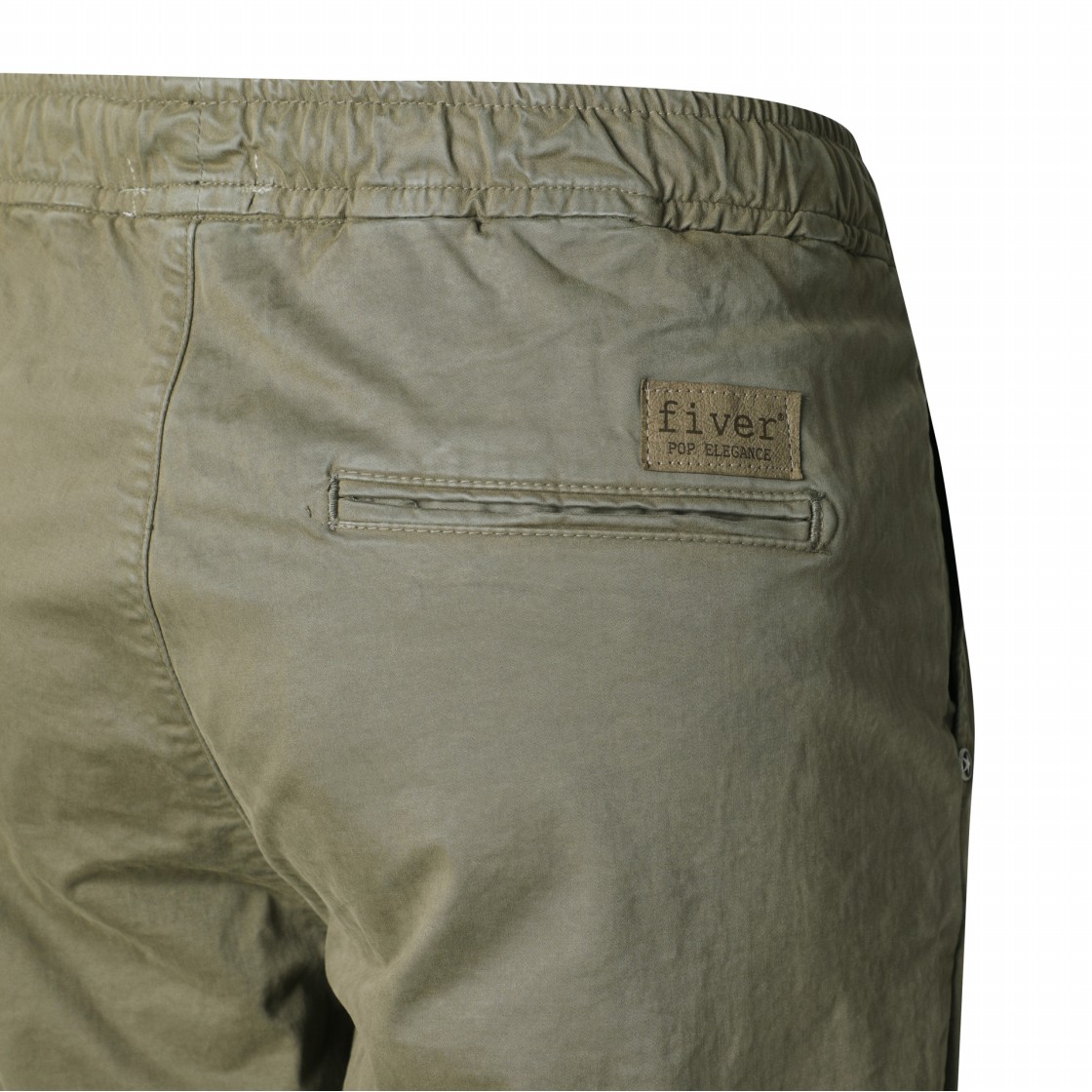 시리즈 파이버 스트링 이지 턱 팬츠 카키(SERIES Fiver String Easy Tuck Pants Khaki) - 6