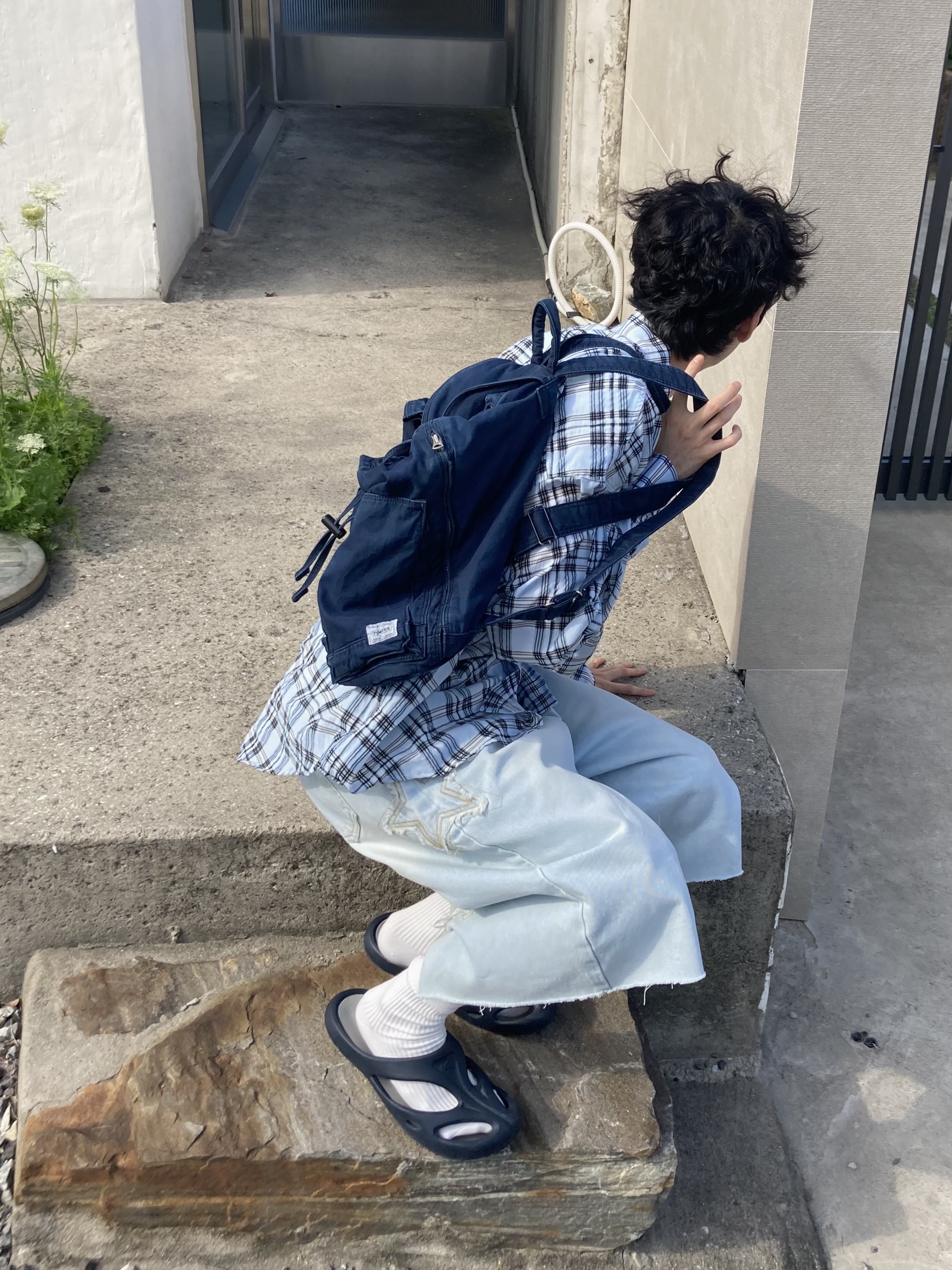 Keen Shanti Black Dawn Blue 착용 스타일 - 2