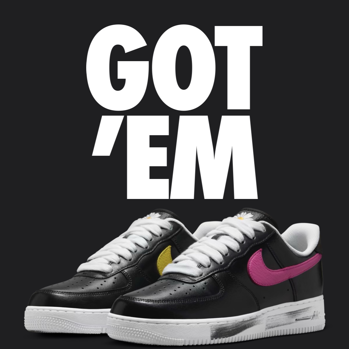Nike x Peaceminusone Air Force 1 Low Para-Noise 3.0 Black and Multicolor 착용 스타일
