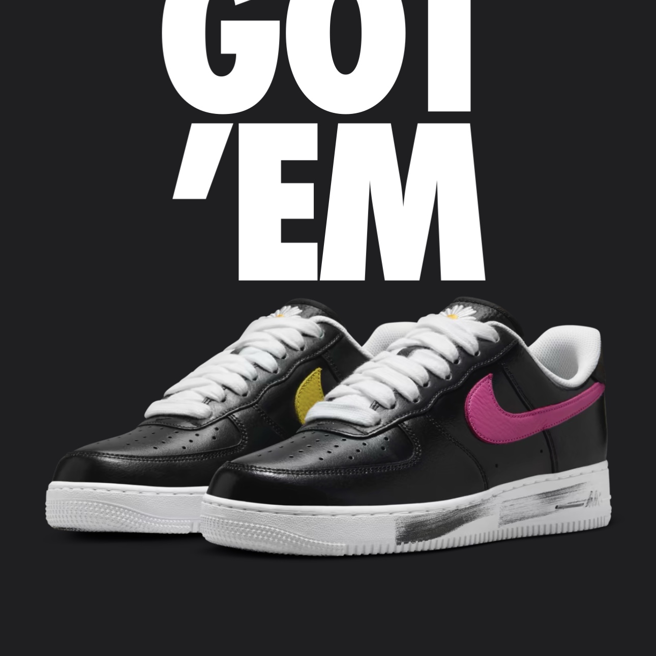 Nike x Peaceminusone Air Force 1 Low Para-Noise 3.0 Black and Multicolor 착용 스타일