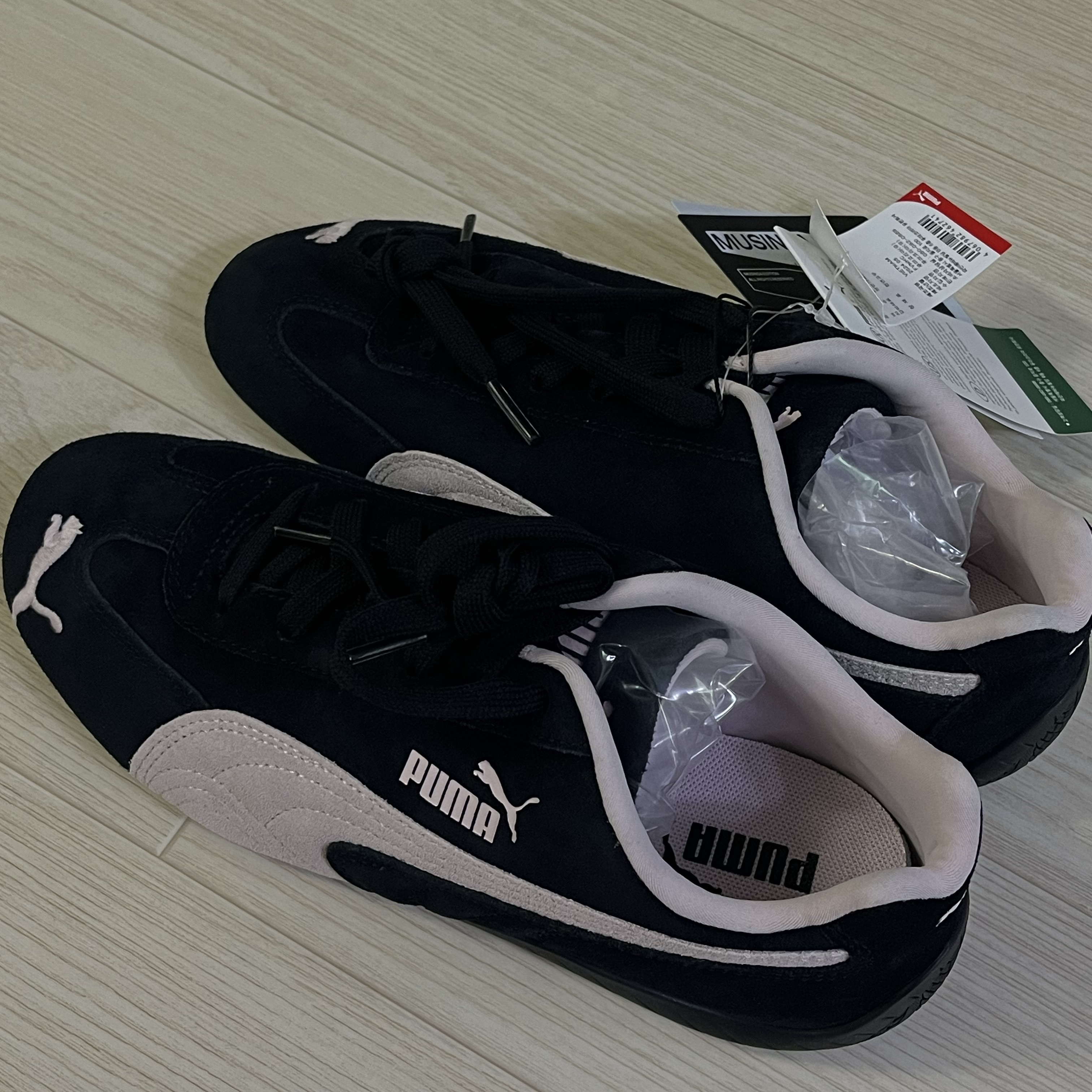 Puma Speedcat OG Black Mauve Mist 착용 스타일 - 1