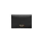 Prada Leather Card Holder Black