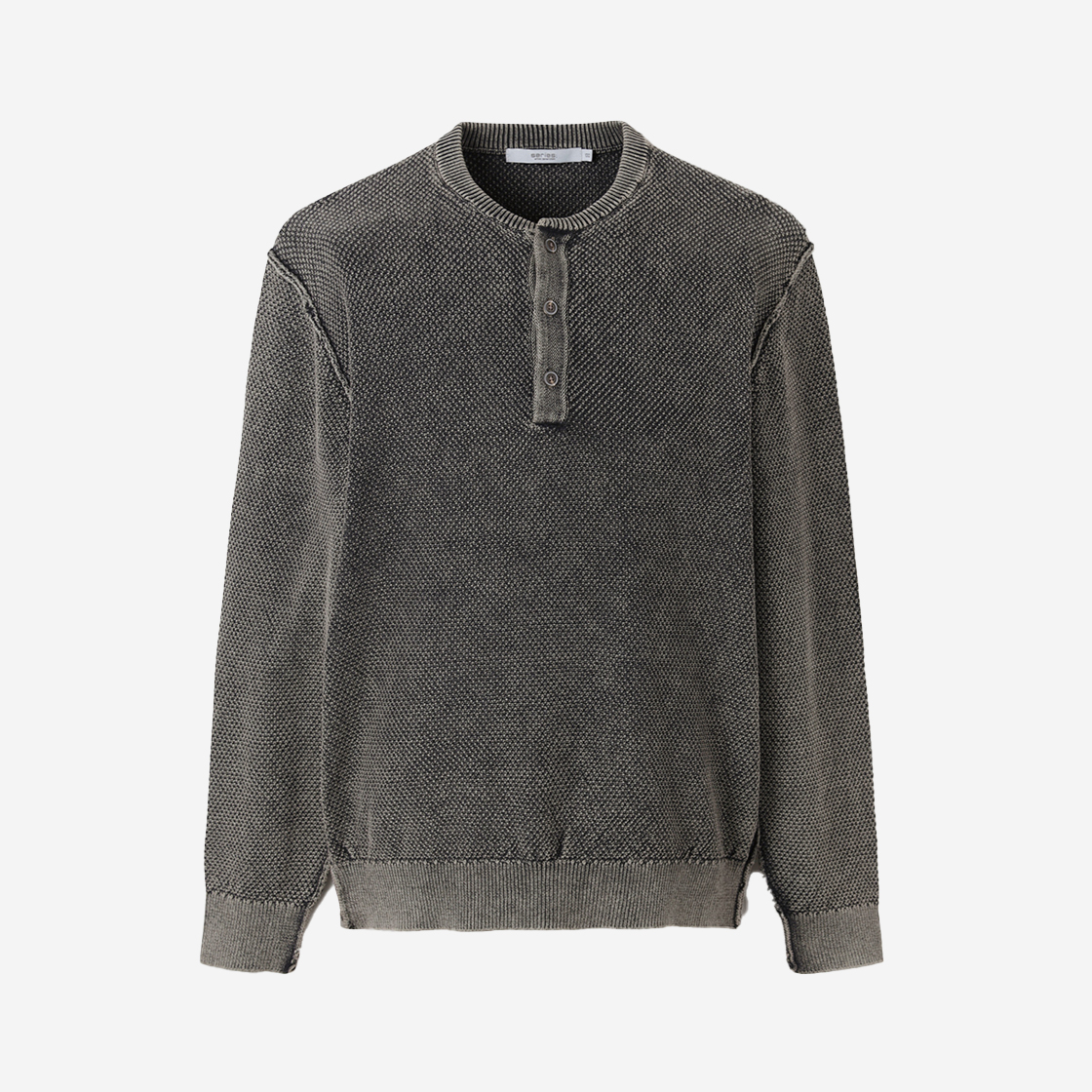 시리즈 헨리 넥 다잉 니트 다크 브라운