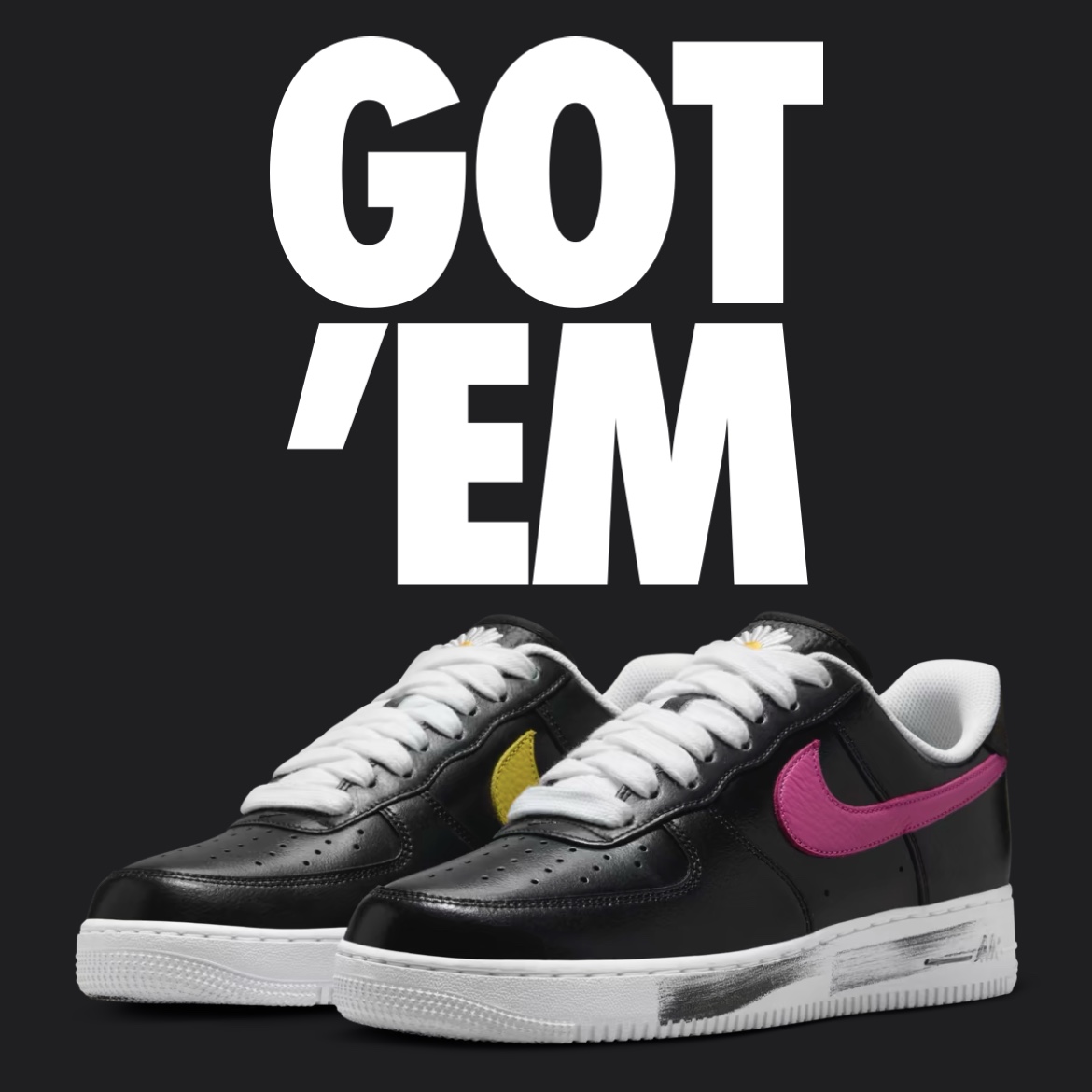 Nike x Peaceminusone Air Force 1 Low Para-Noise 3.0 Black and Multicolor 착용 스타일