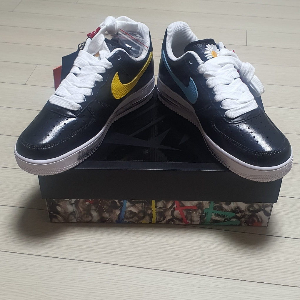 Nike x Peaceminusone Air Force 1 Low Para-Noise 3.0 Black and Multicolor 착용 스타일 - 5