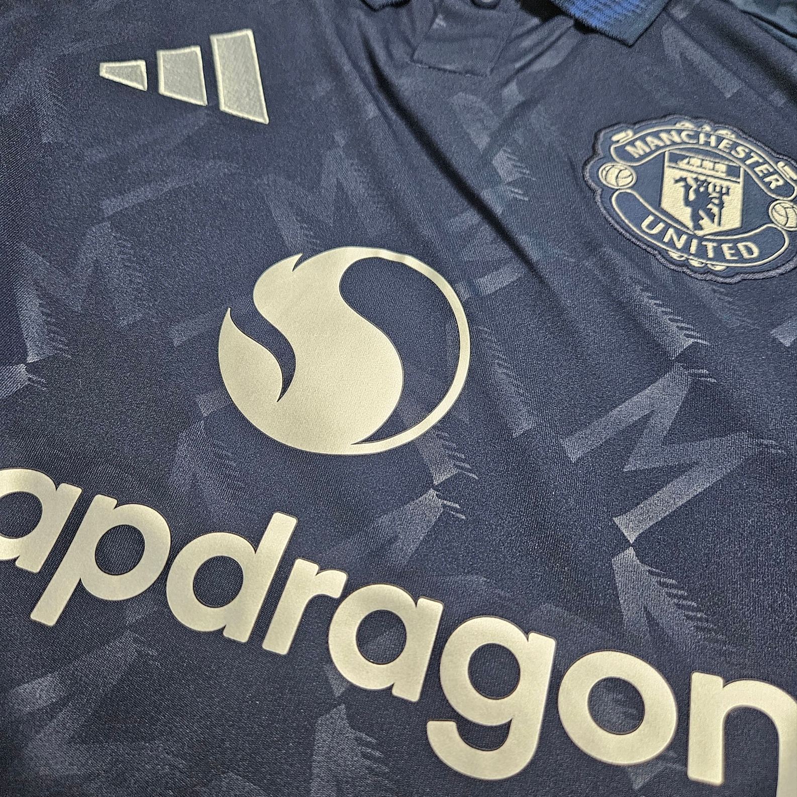 Adidas Manchester United 2024/25 Away Jersey Night Indigo - KR Sizing (Non Marking Ver.) 착용 스타일 - 1