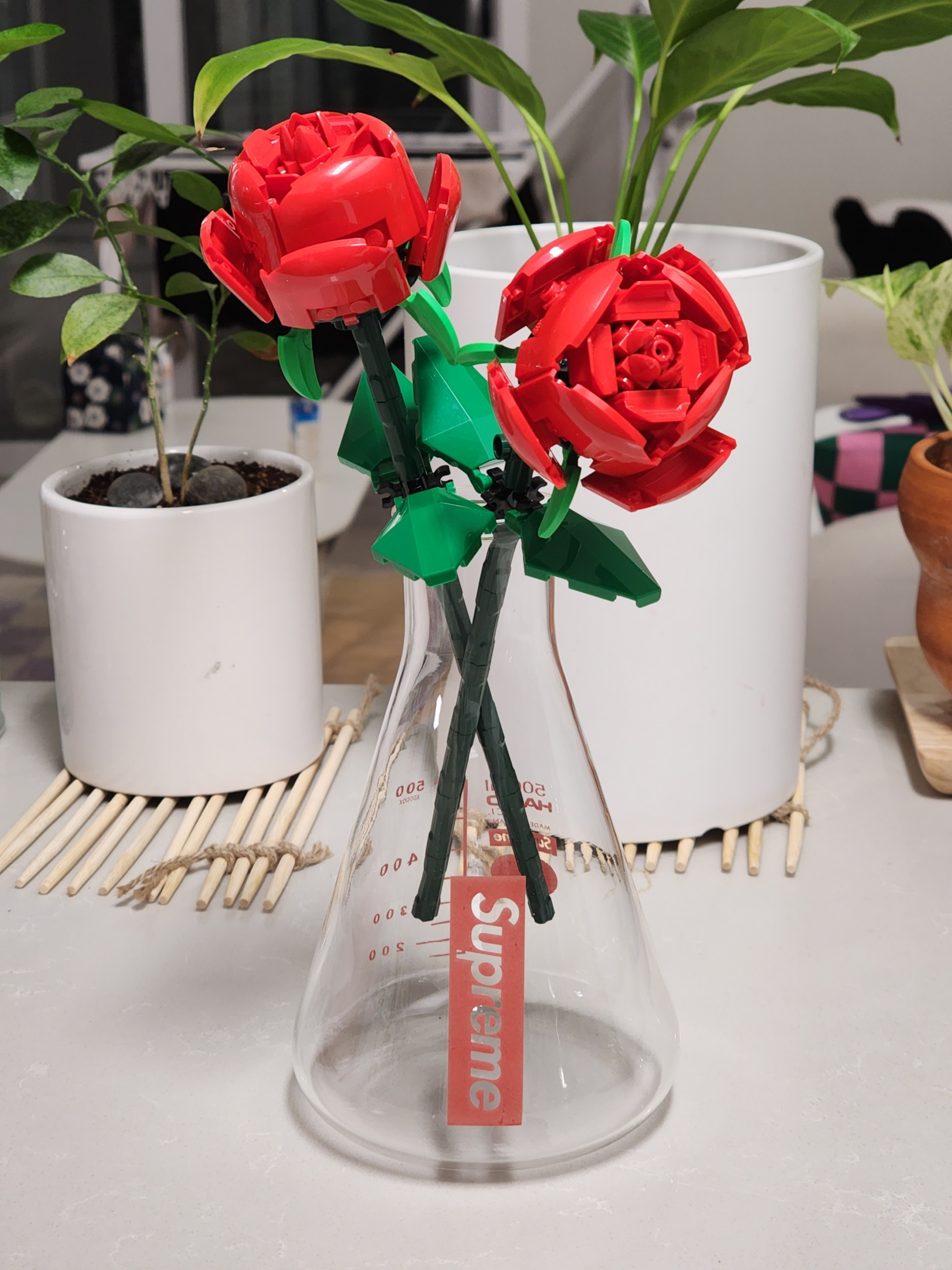 Supreme x Hario Erlenmeyer Flask Clear - 24FW 착용 스타일 - 1
