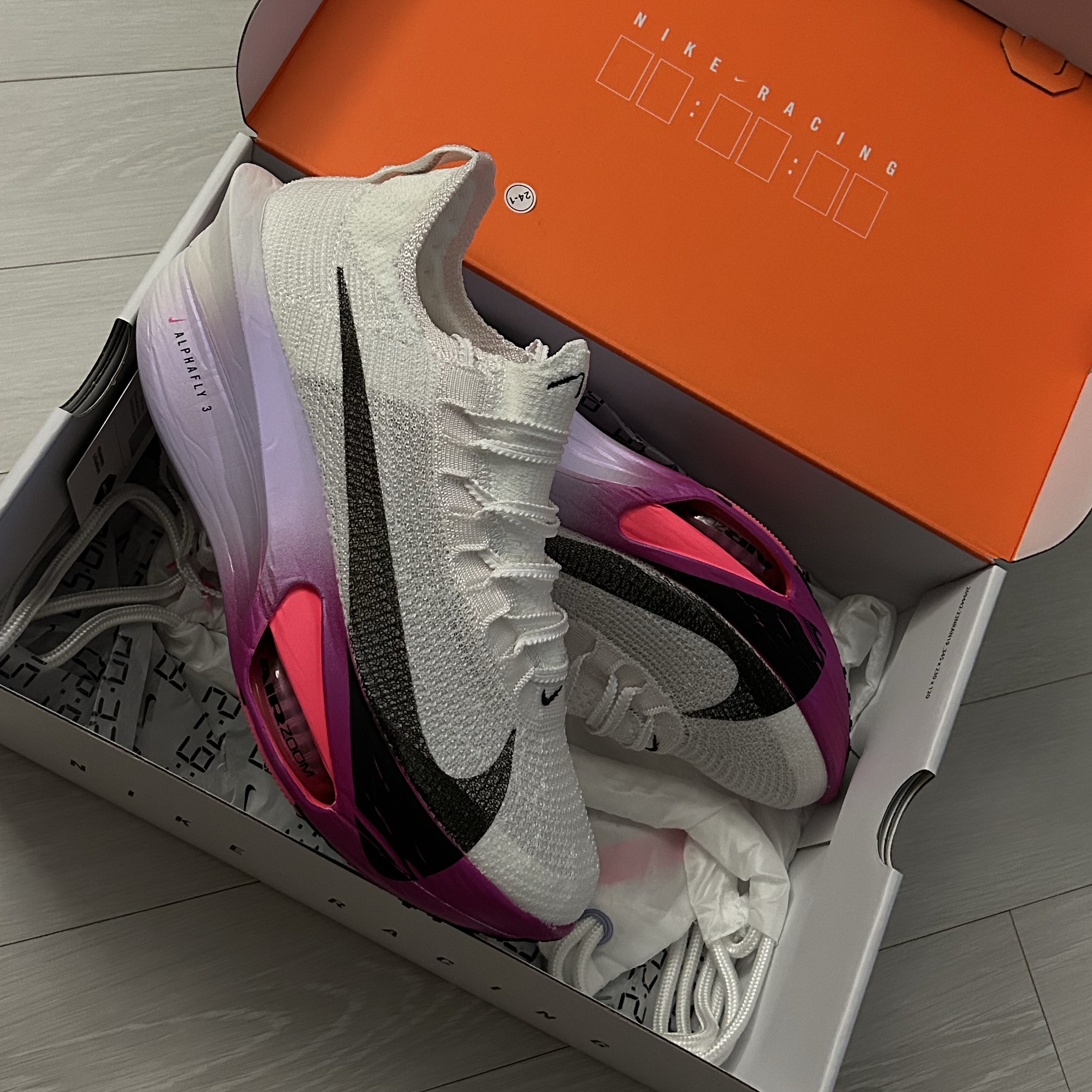 Nike Air Zoom Alphafly Next% 3 Hyper Pink 착용 스타일