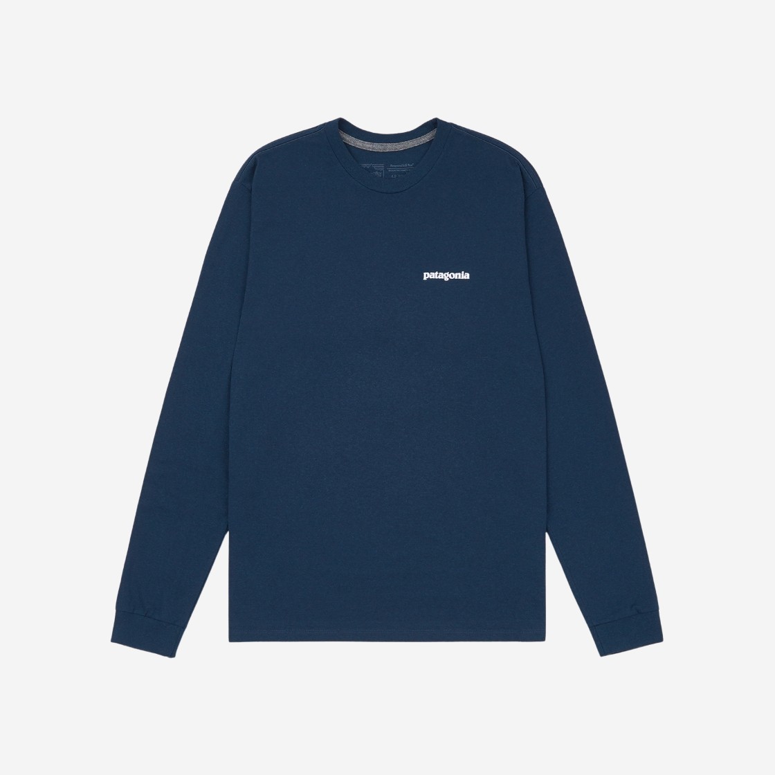 Patagonia P-6 Logo Responsibili-Tee L/S Crater Blue 상세 이미지 2