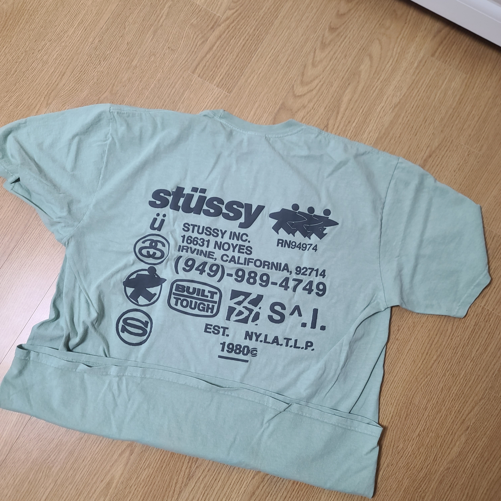 Supreme S Logo Baseball Henley Yellow - 24FW, Stussy DNA Pigment Dyed T-Shirt Granite 착용 스타일 - 3