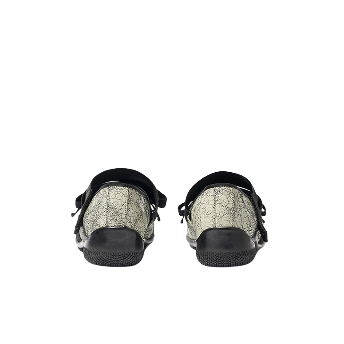 (W) 오픈 Yy 크로스 밴드 발레 플랫 그레이((W) Open Yy Cross Band Ballet Flats Gray) - 3