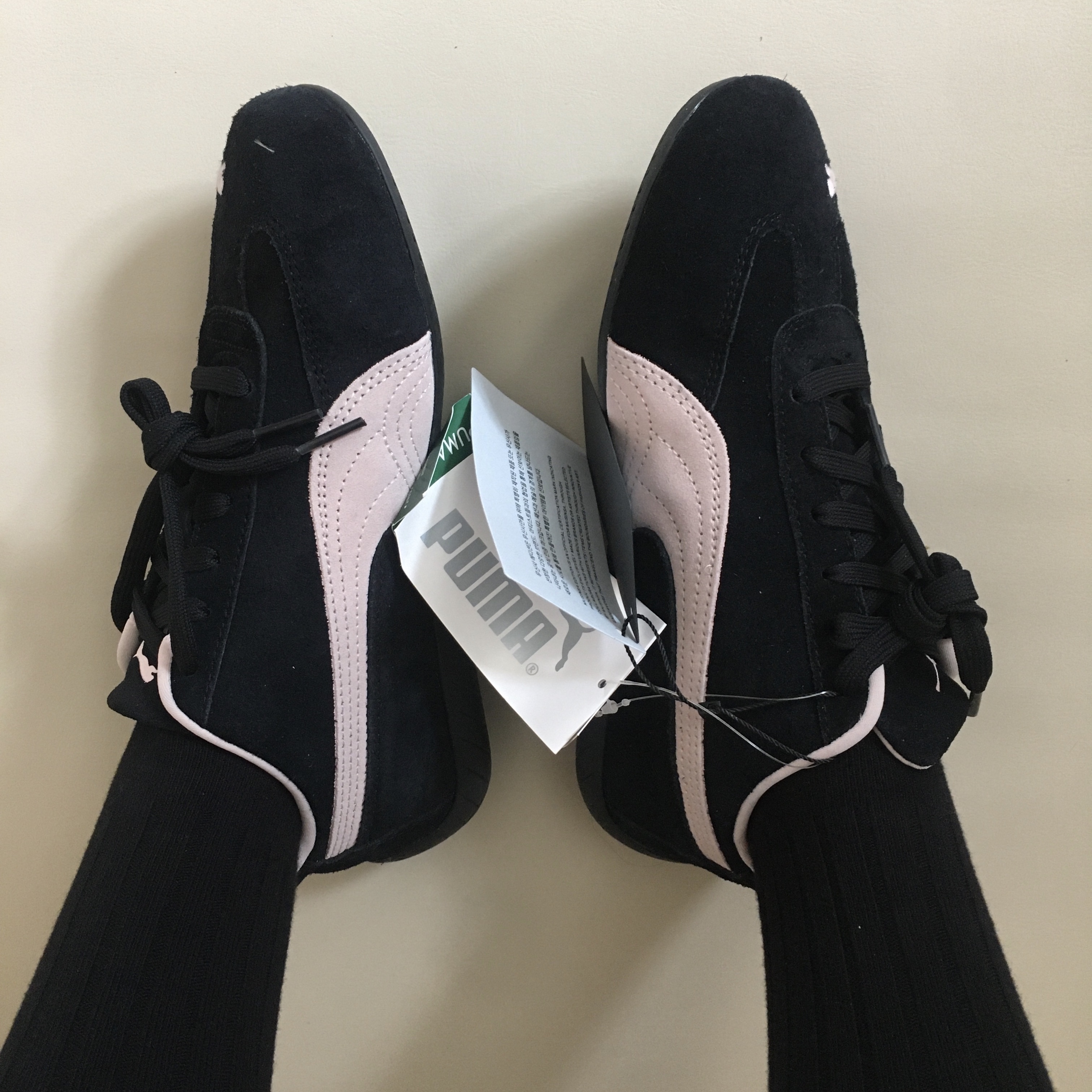 Puma Speedcat OG Black Mauve Mist 착용 스타일 - 1