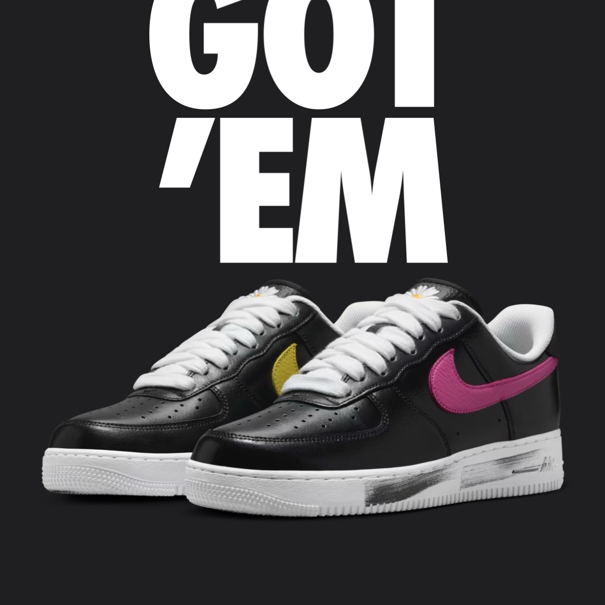 Nike x Peaceminusone Air Force 1 Low Para-Noise 3.0 Black and Multicolor 착용 스타일